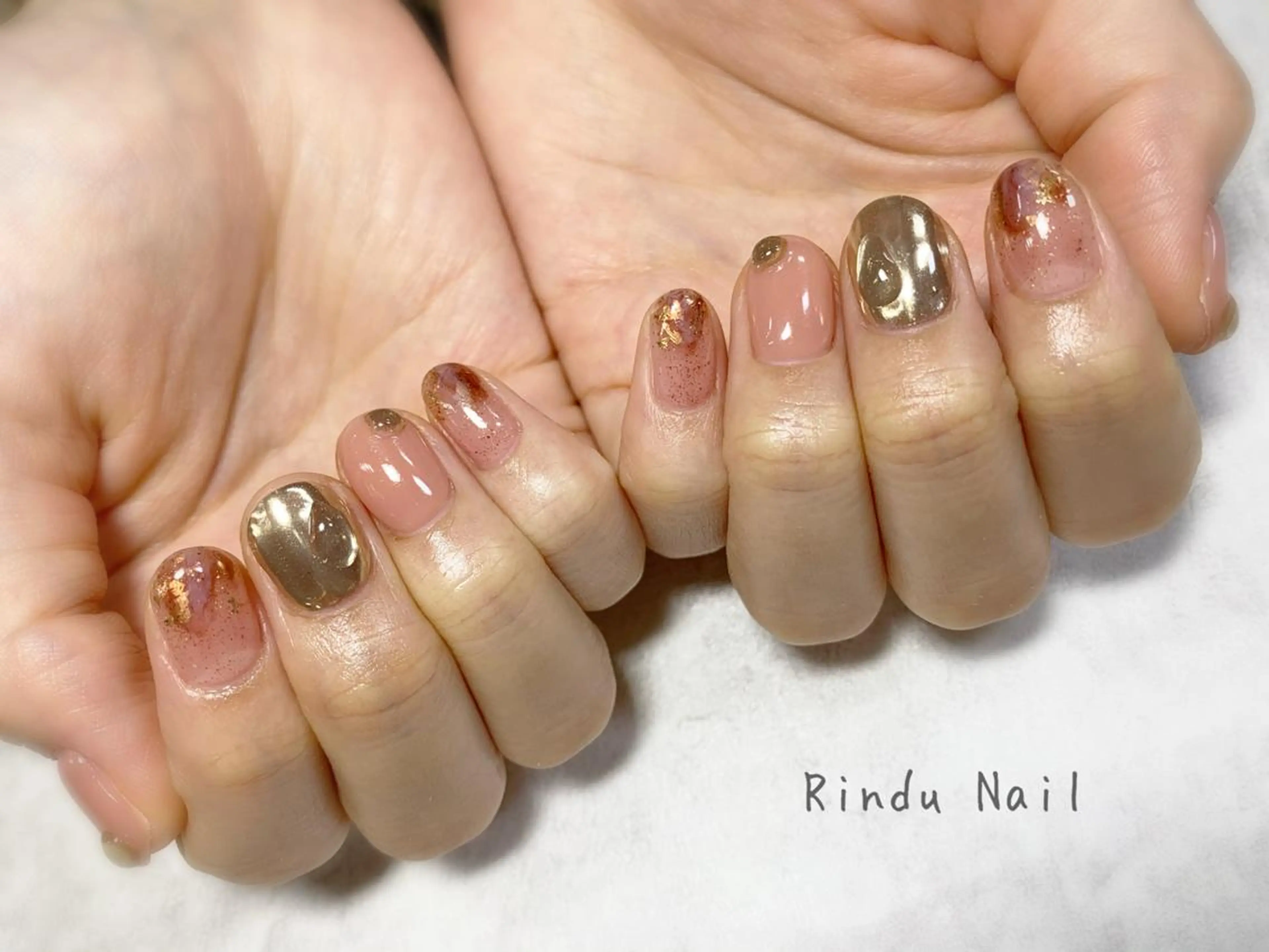 ネイル ニュアンスネイル Rindu Nail 名駅miniのネイルデザイン
