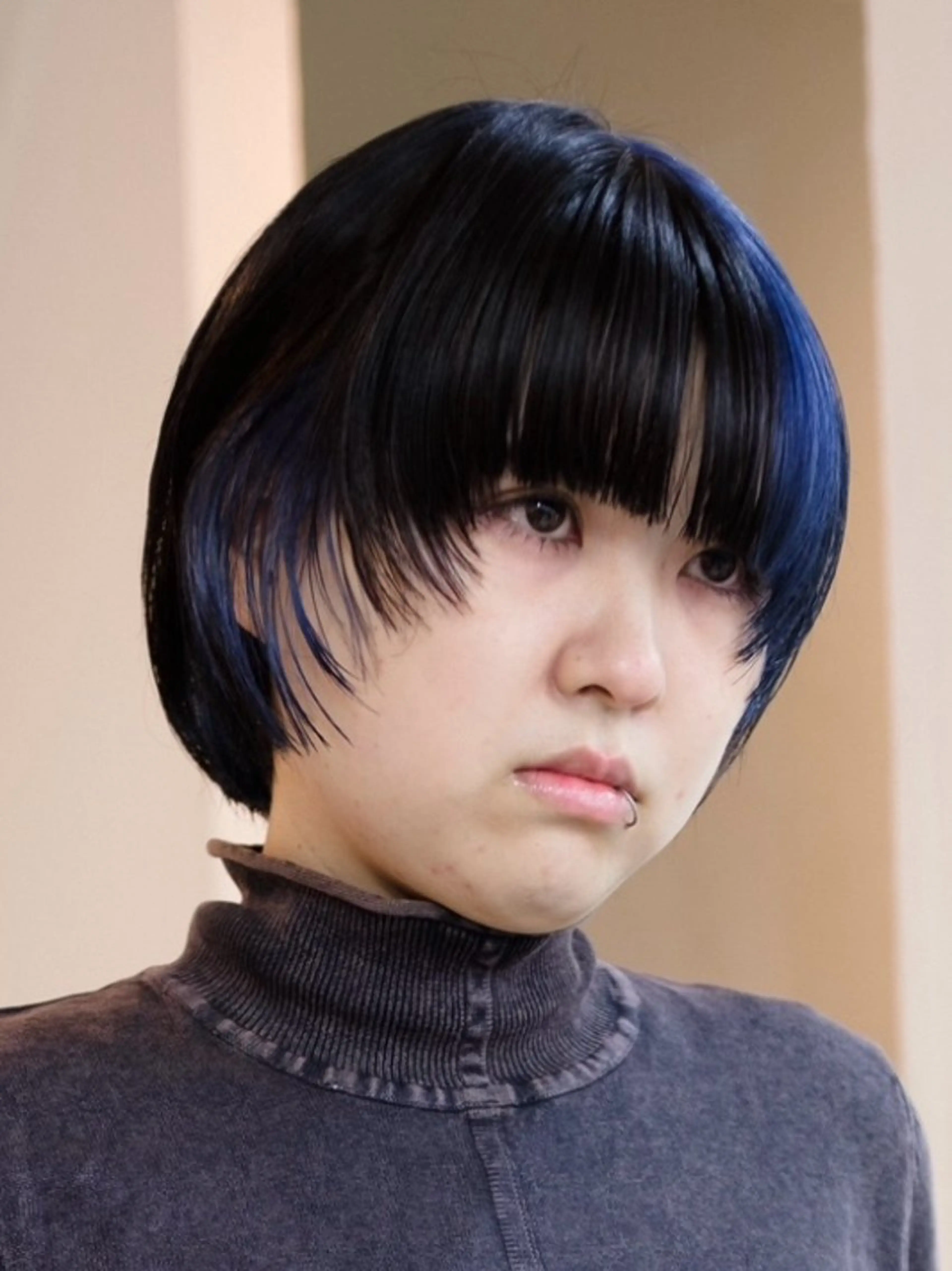 ショート カラー ヘアアレンジ ヘアカラー トリートメント HAIR SALON fuugaせんげん台店所属・ハイトーン/デザイン カラー/あおいのヘアスタイル