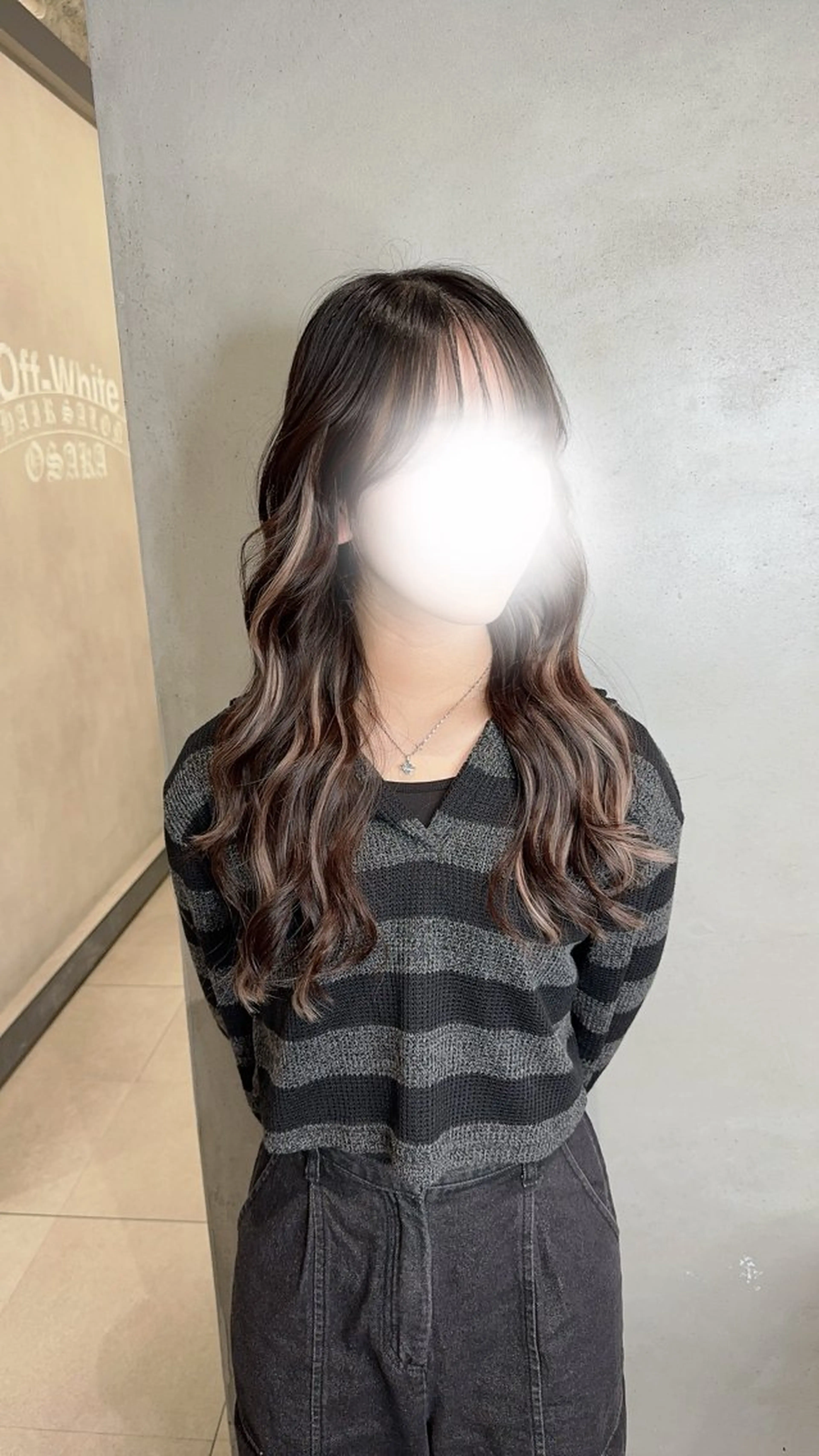 ロング 🖤offwhite KANA⛓のヘアスタイル