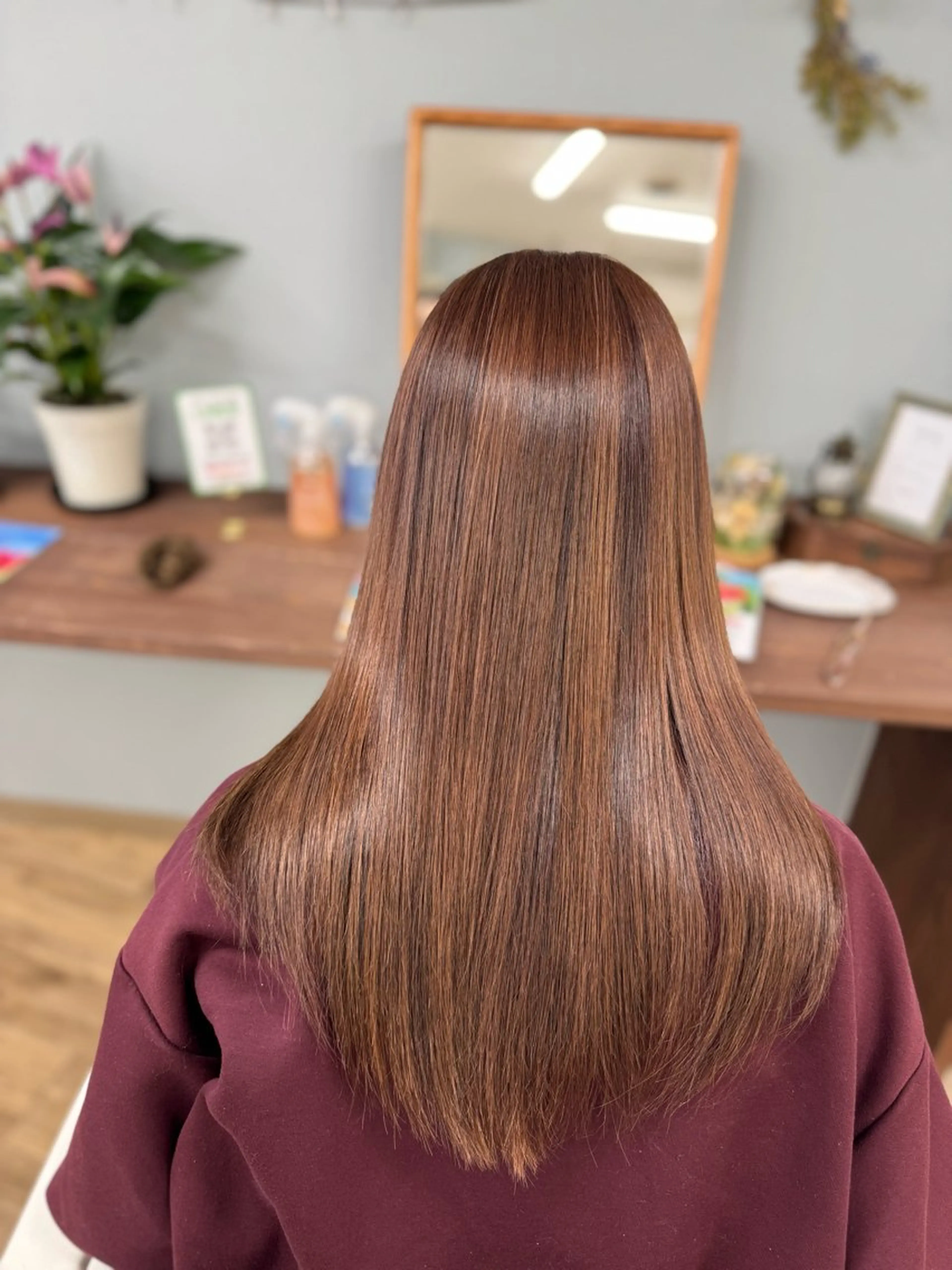ロング ヘアカラー bloomPremium所属・岡山美容院bloom HONOKAのヘアスタイル