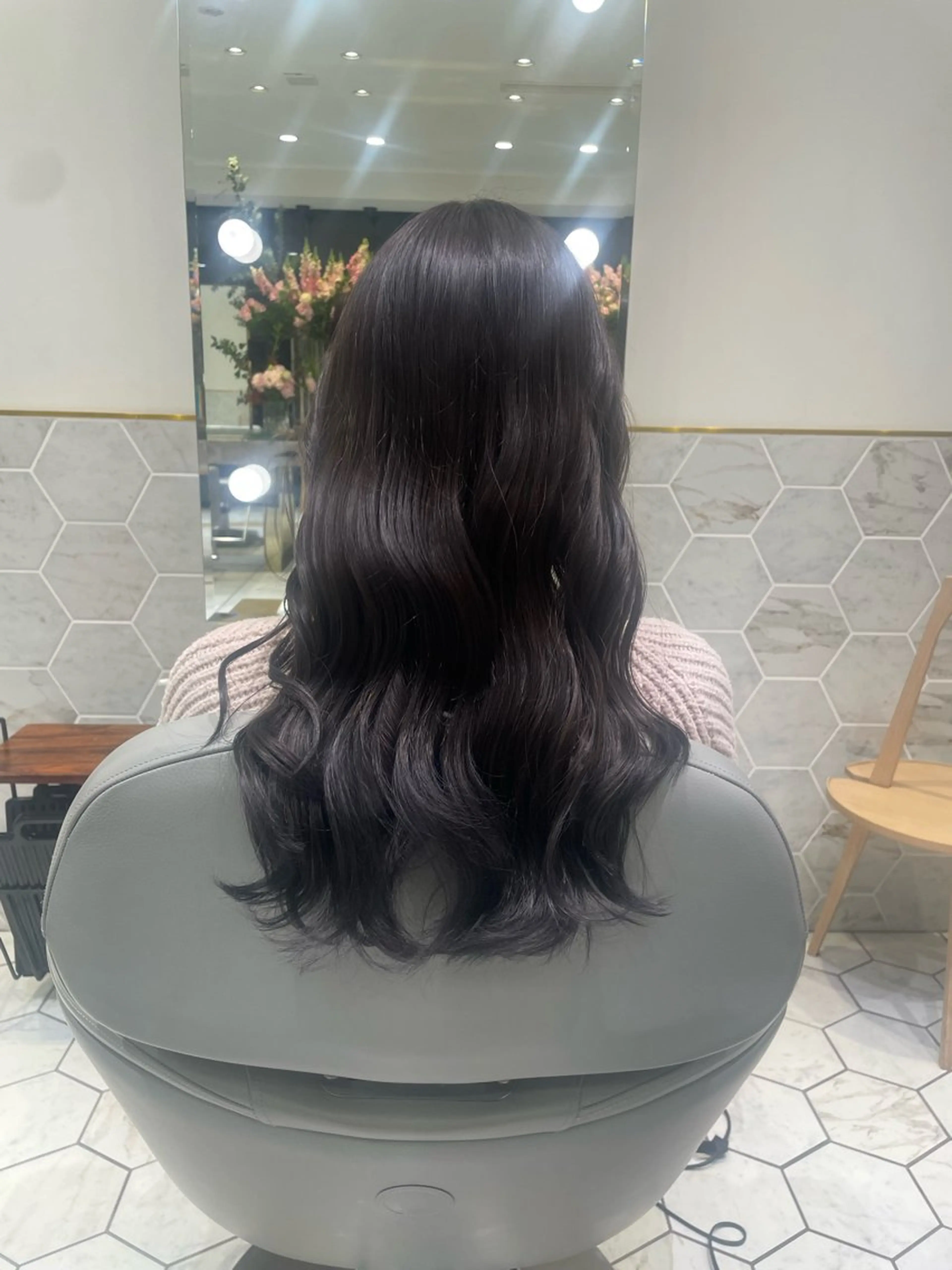 カラー 透明感カラー グレージュ 透明感 カラー/RICOのヘアスタイル