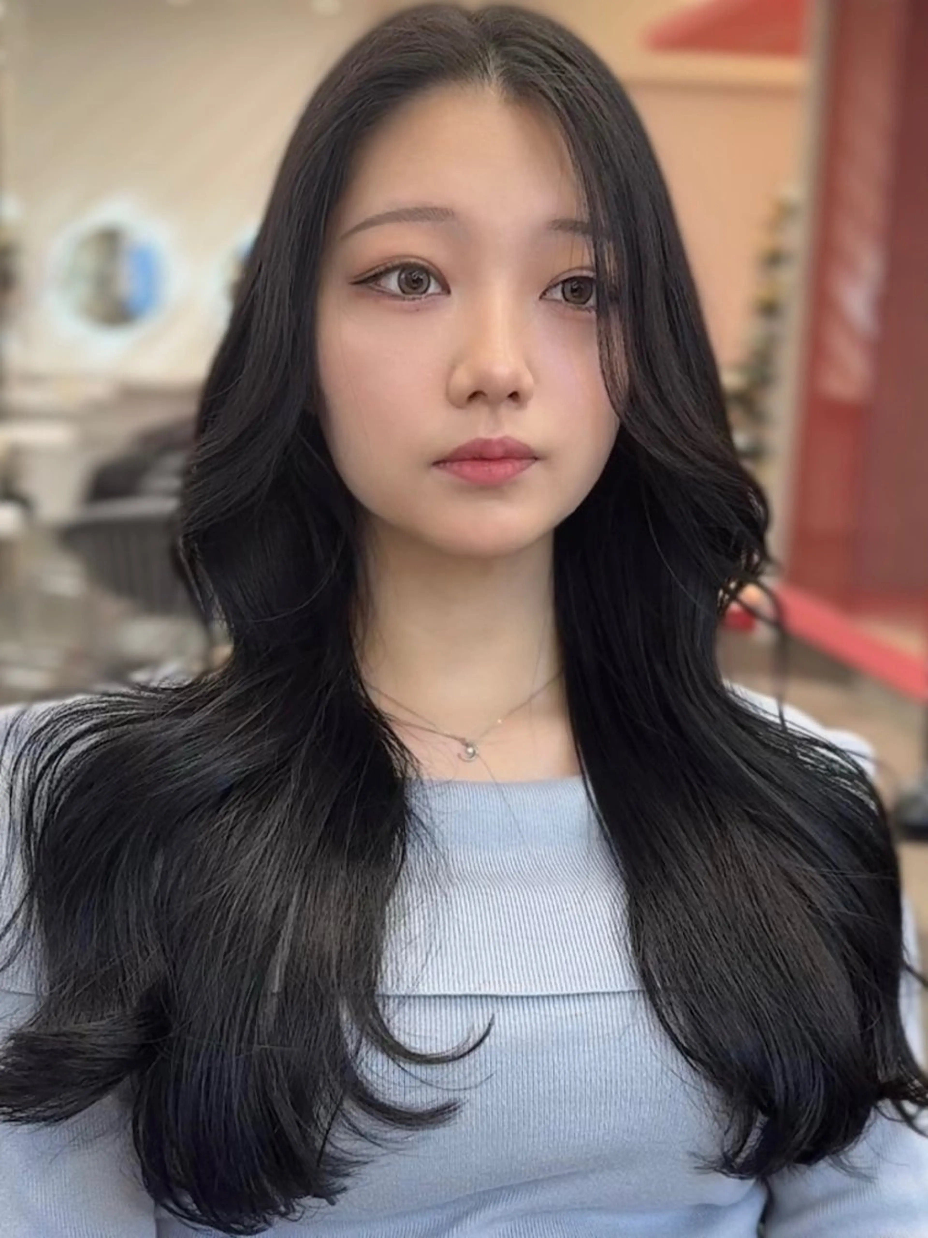 ロング カラー カット ヘアカラー トリートメント ヘッドスパ 山崎/ボブ縮毛矯正 レイヤー髪質改善のヘアスタイル