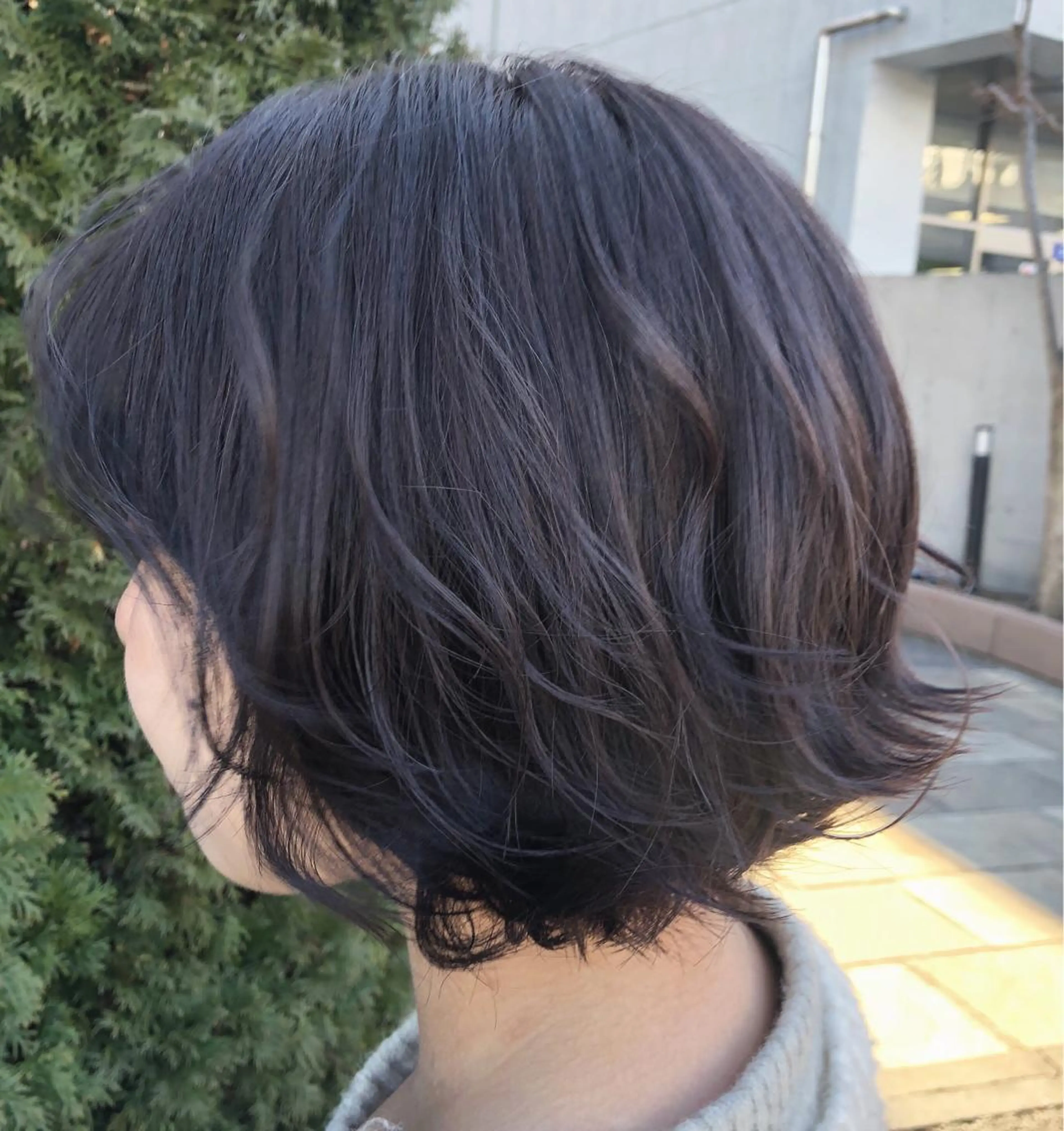 ミディアム カラー アッシュ ブリーチ ラベンダーカラー ラベンダーアッシュ sano sayakaのヘアスタイル