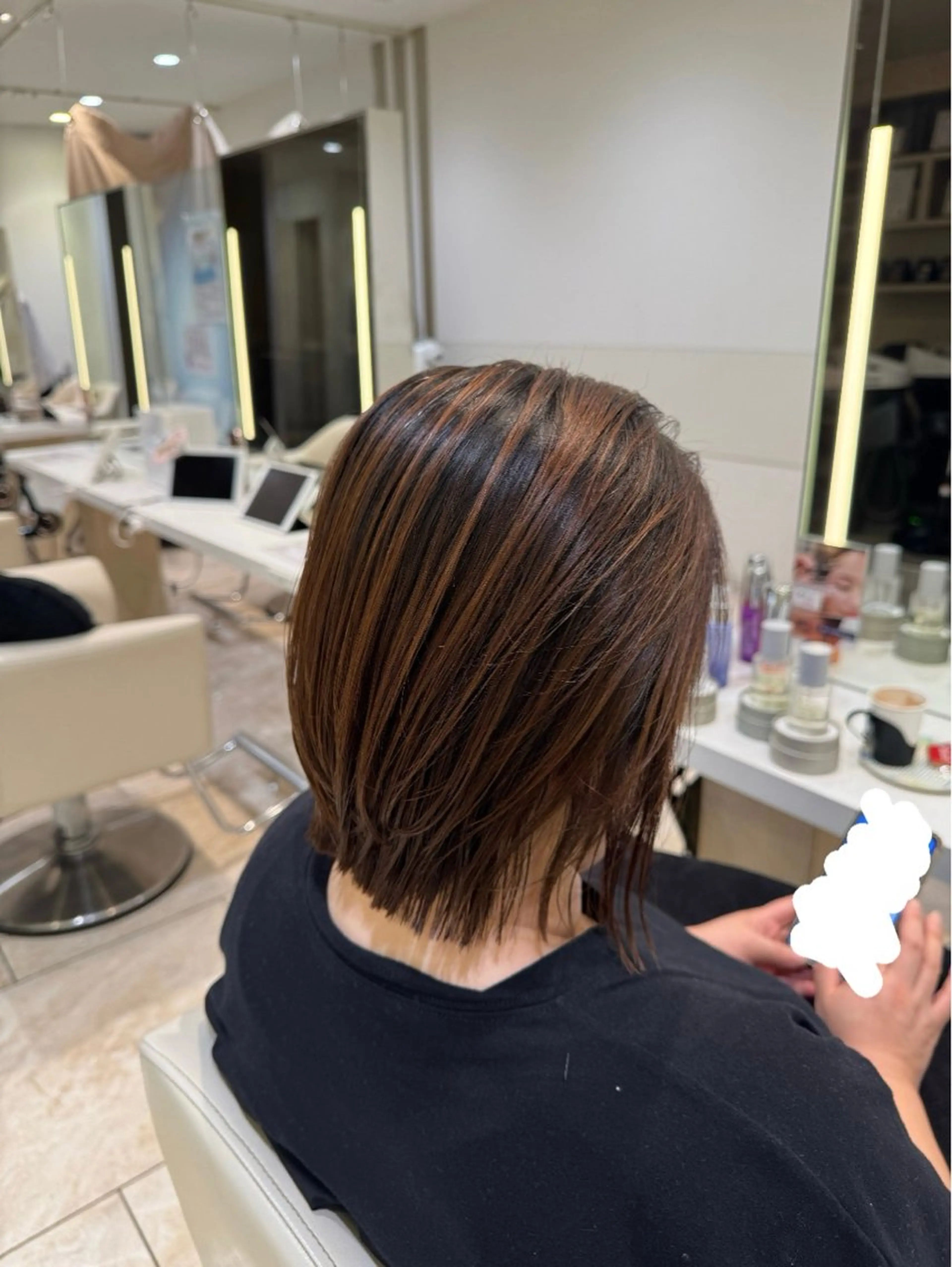 ロング カラー 縮毛矯正 トリートメント 縮毛矯正 ボブ‪✂️ スパ🫧kurehaのヘアスタイル