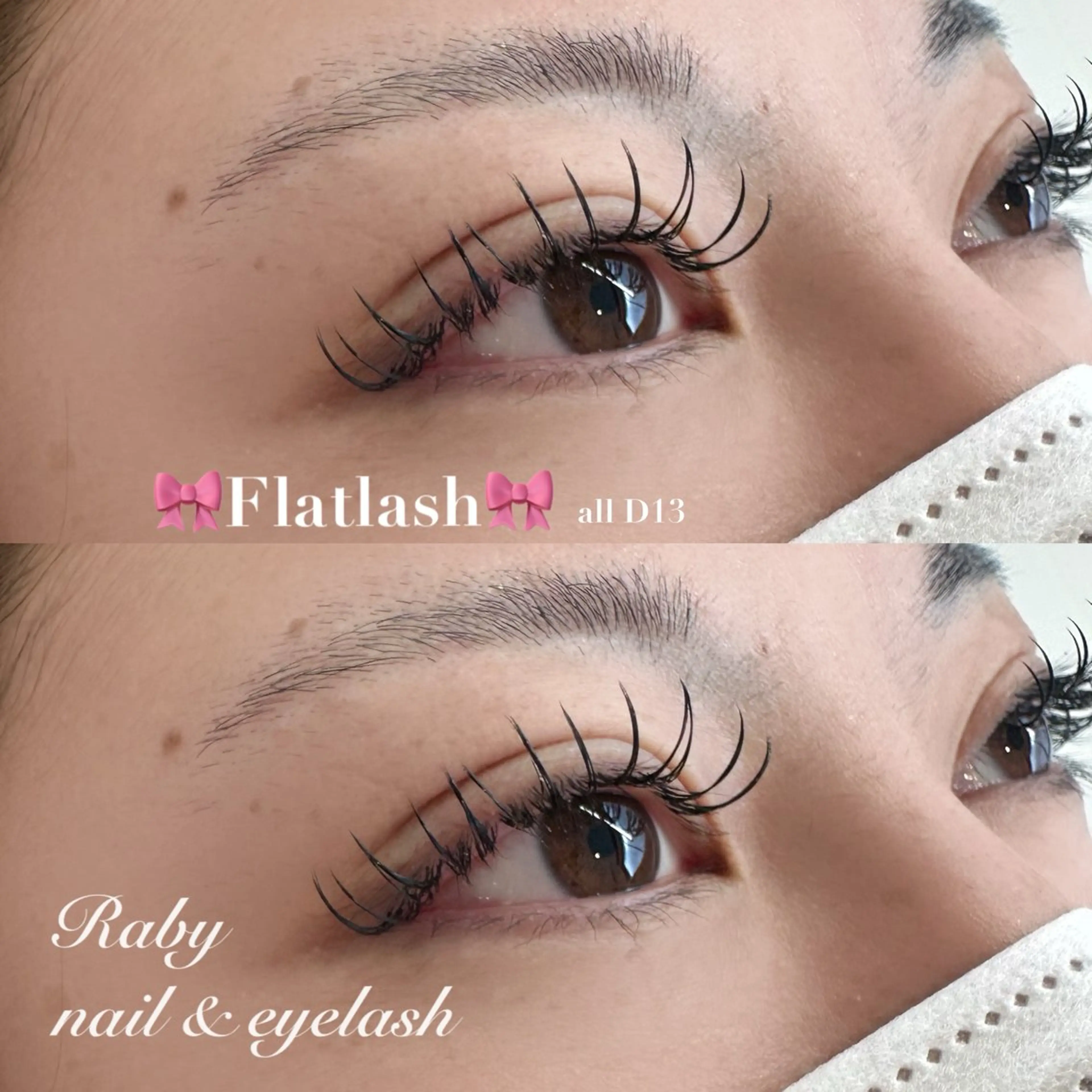 マツエク・マツパ フラットラッシュ マツエク Raby所属・Raby tomokaのマツエク・マツパデザイン