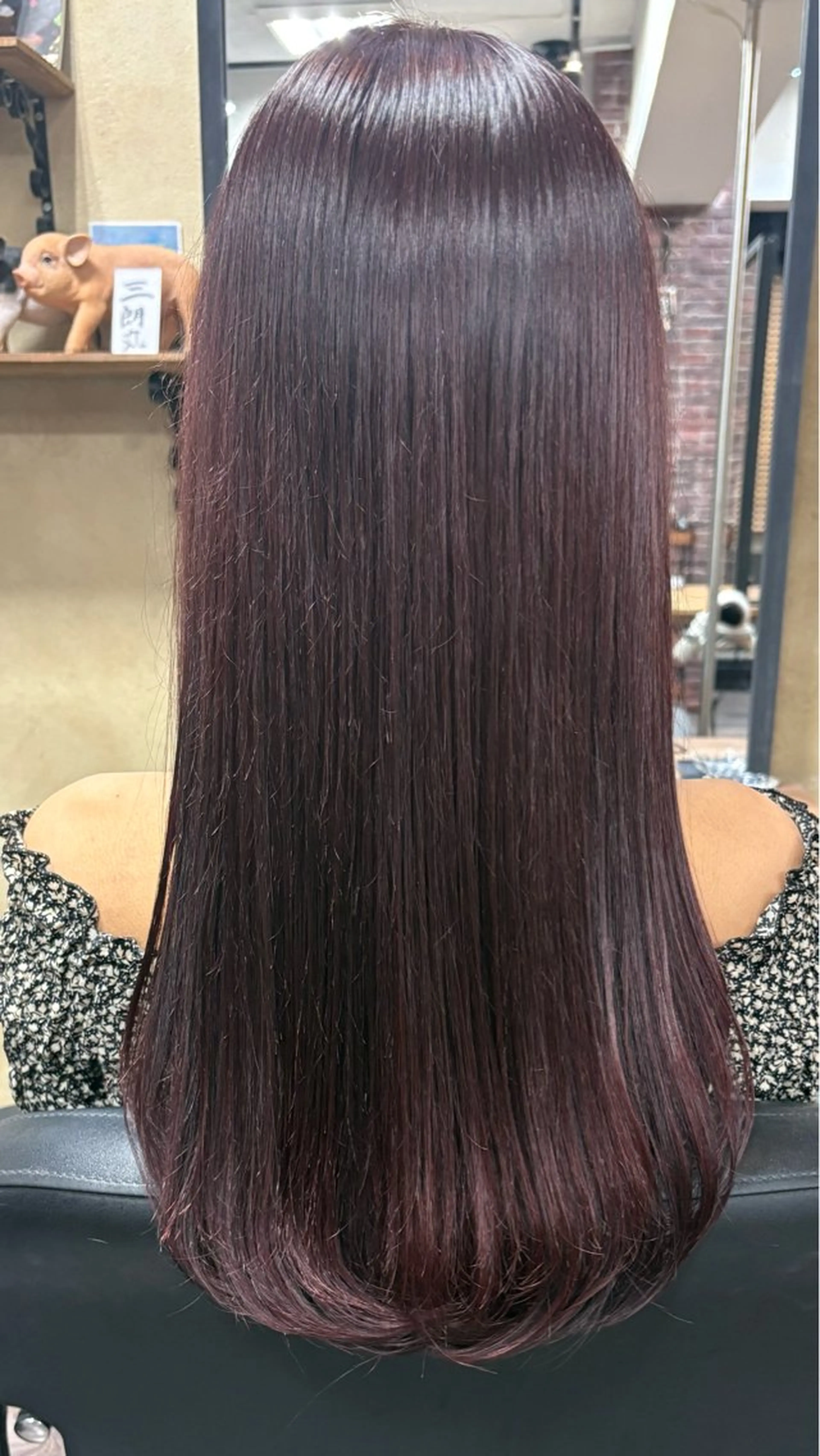 ロング カラー カシス ピンクカラー ヘアカラー Absolute est hair所属・カラー🌷 Koumeのヘアスタイル