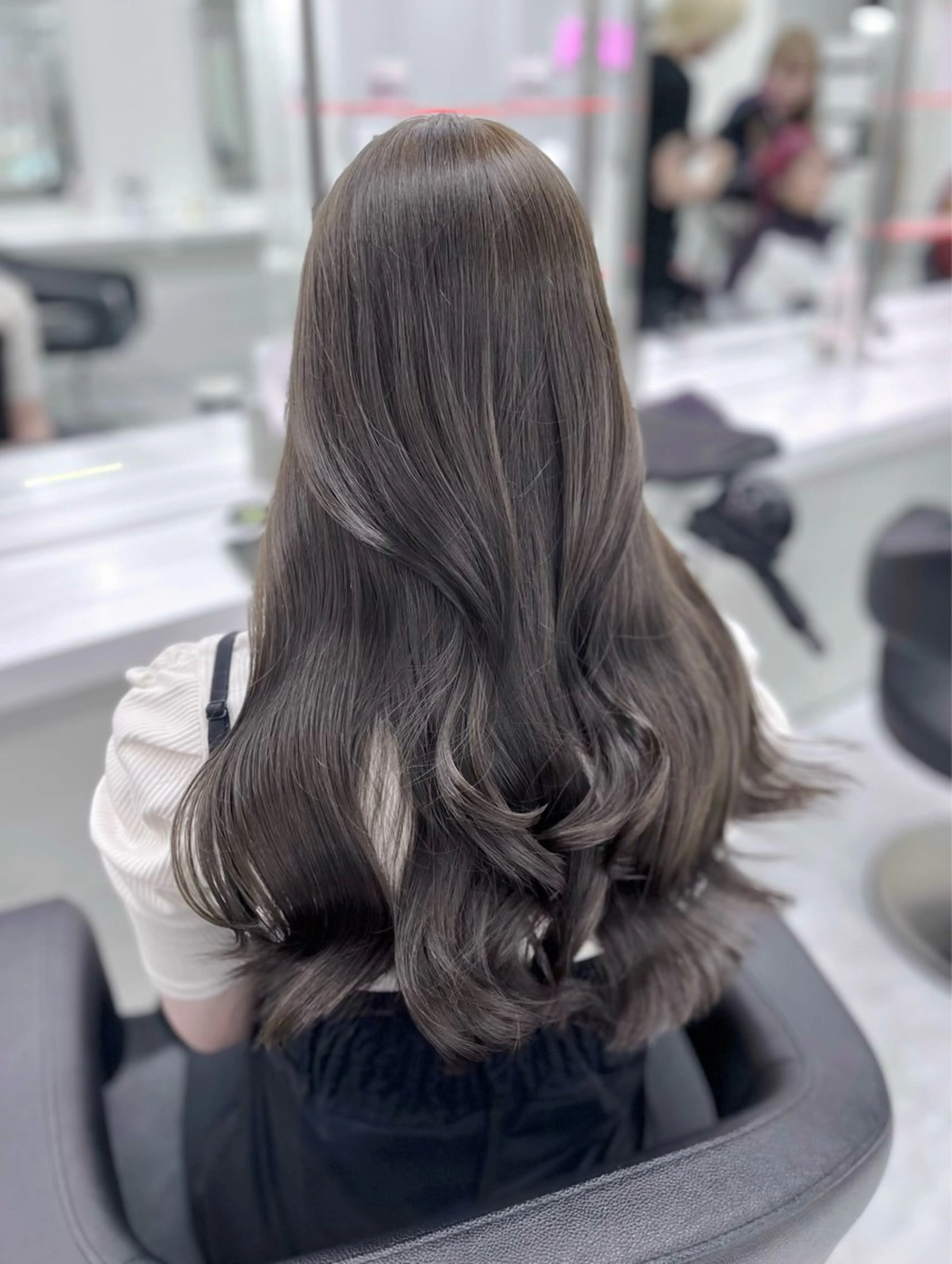 ロング カラー ヘアアレンジ カット トリートメント ヘアセット サロウィン渋谷宇田川店所属・ハッシュカット/韓国 レイヤー/Arataのヘアスタイル