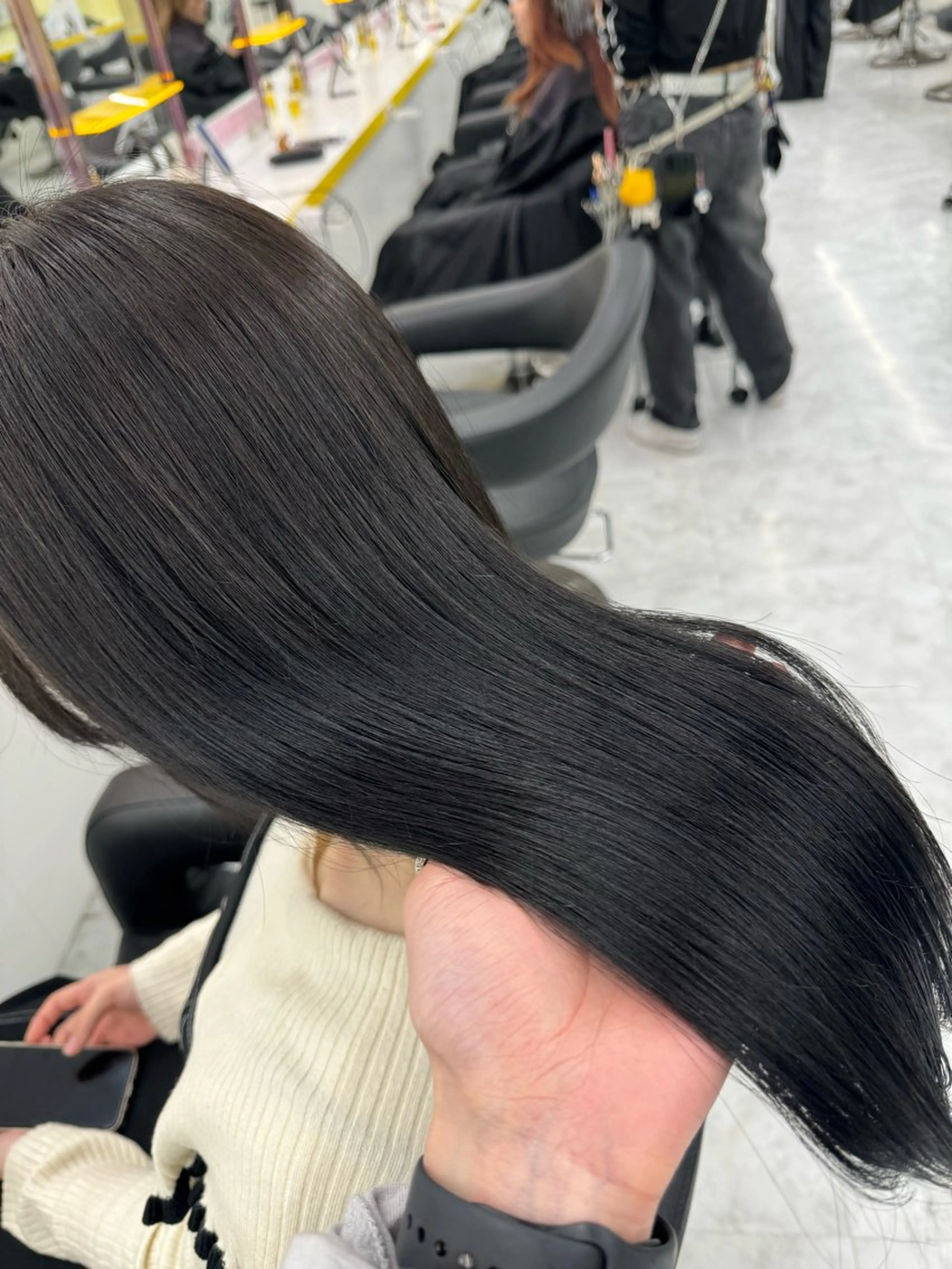 ロング カラー ヘアアレンジ カット ヘアカラー トリートメント ☁️縮毛矯正✖️ 赤み消し☁️りくのヘアスタイル