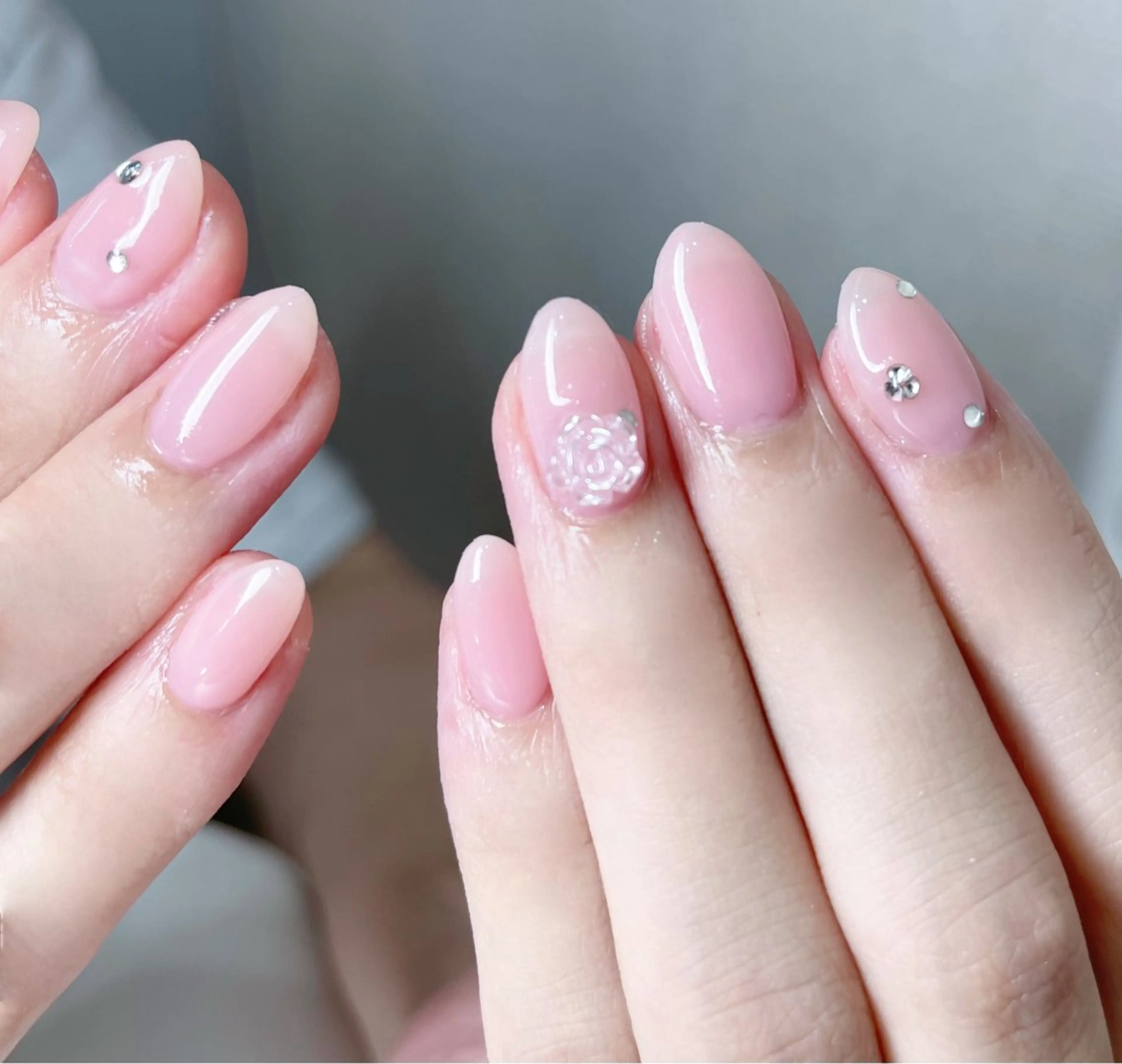 ネイル フットネイル フレンチネイル グラデーション キラキラネイル マグネットネイル Lina nail Lina nailのネイルデザイン