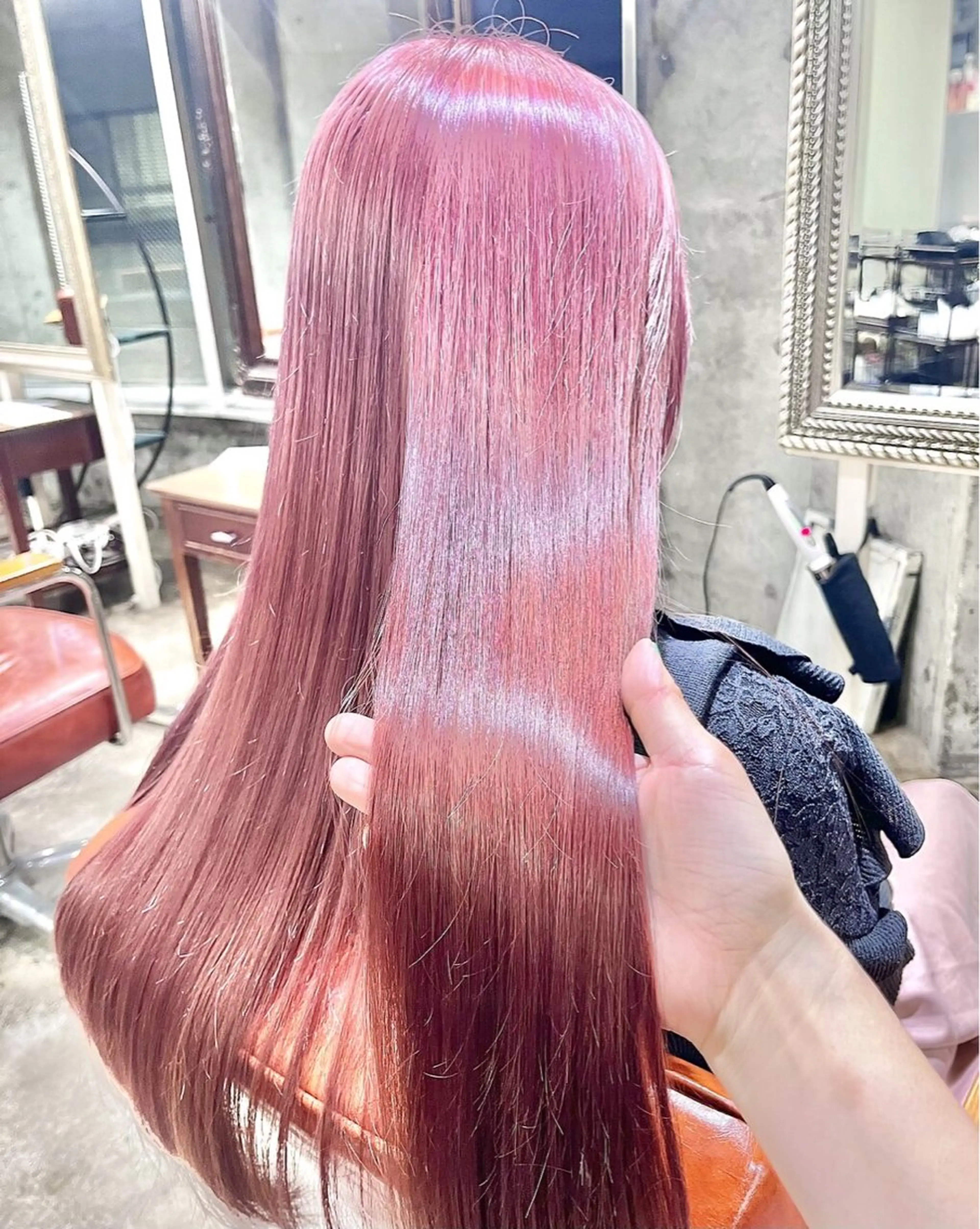 ロング ヘアカラー トリートメント 【💎ツヤ髪💎】 ダメージレスカラー✨のヘアスタイル