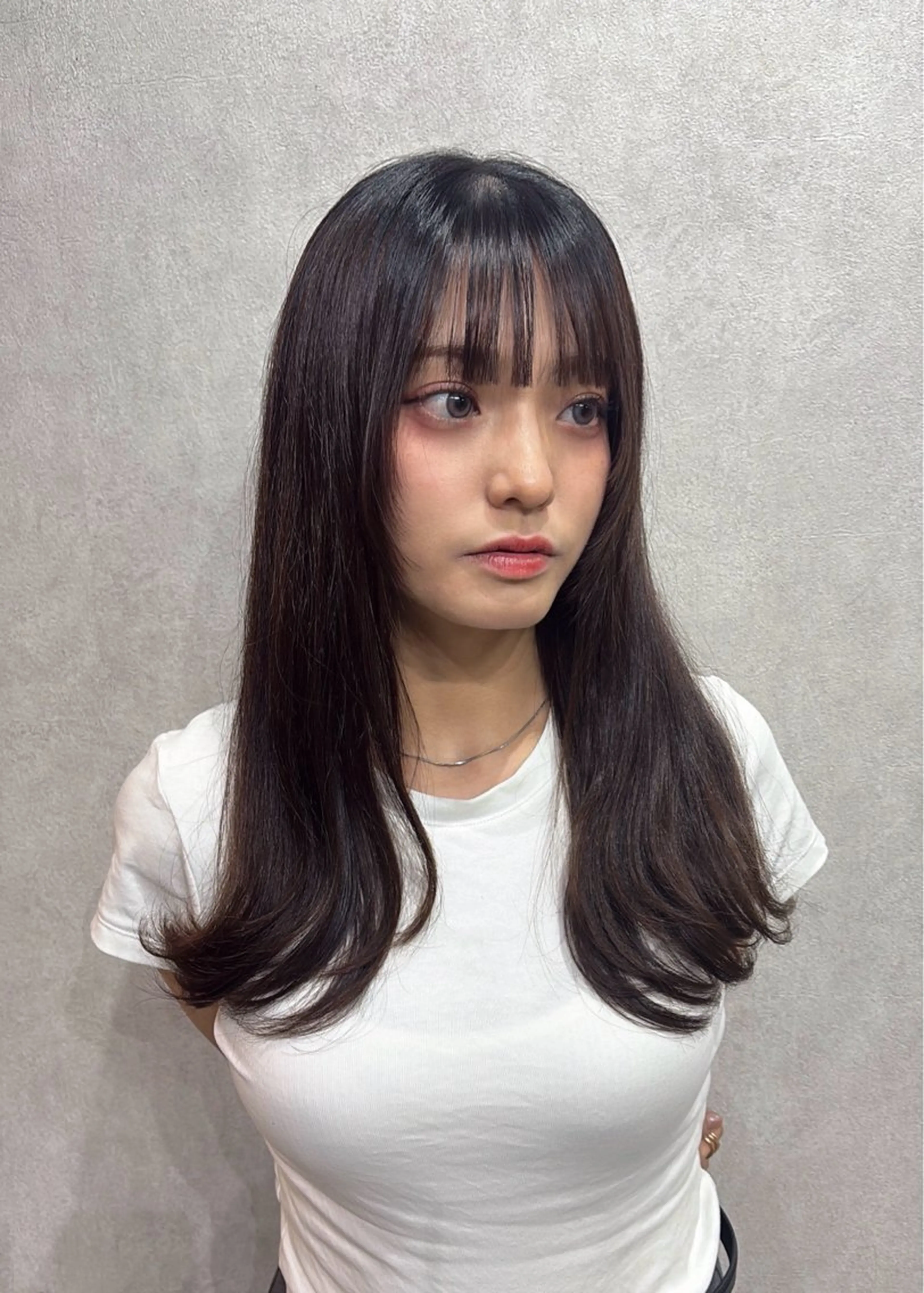 ロング パーマ 縮毛矯正 縮毛矯正 トリートメント Miharu ྀིのヘアスタイル