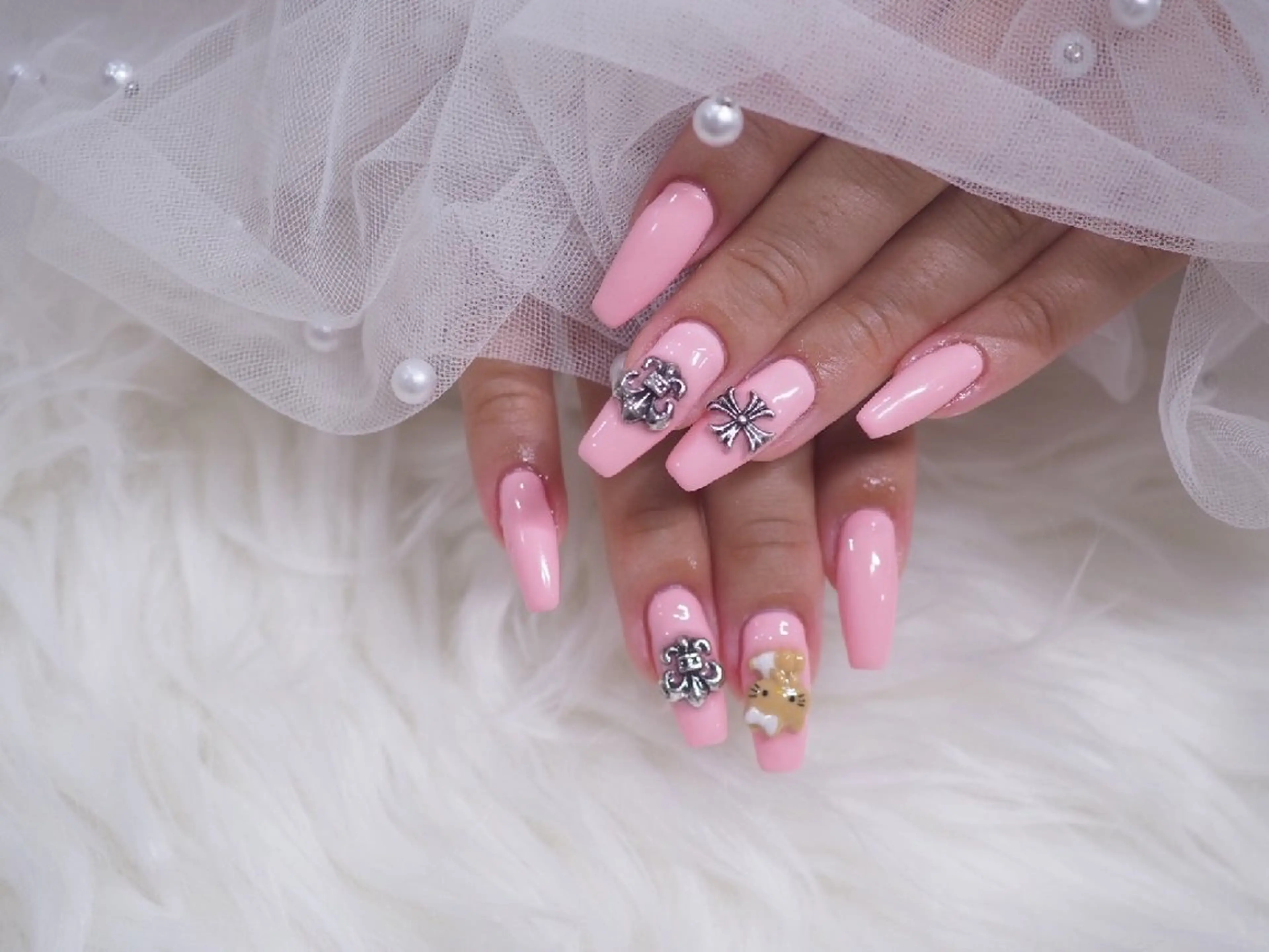 【オフ有/長さだし】ワンカラー/グラデ　フレンチ+550円　ベースカラーありグラデorフレンチ+1500円💅の写真