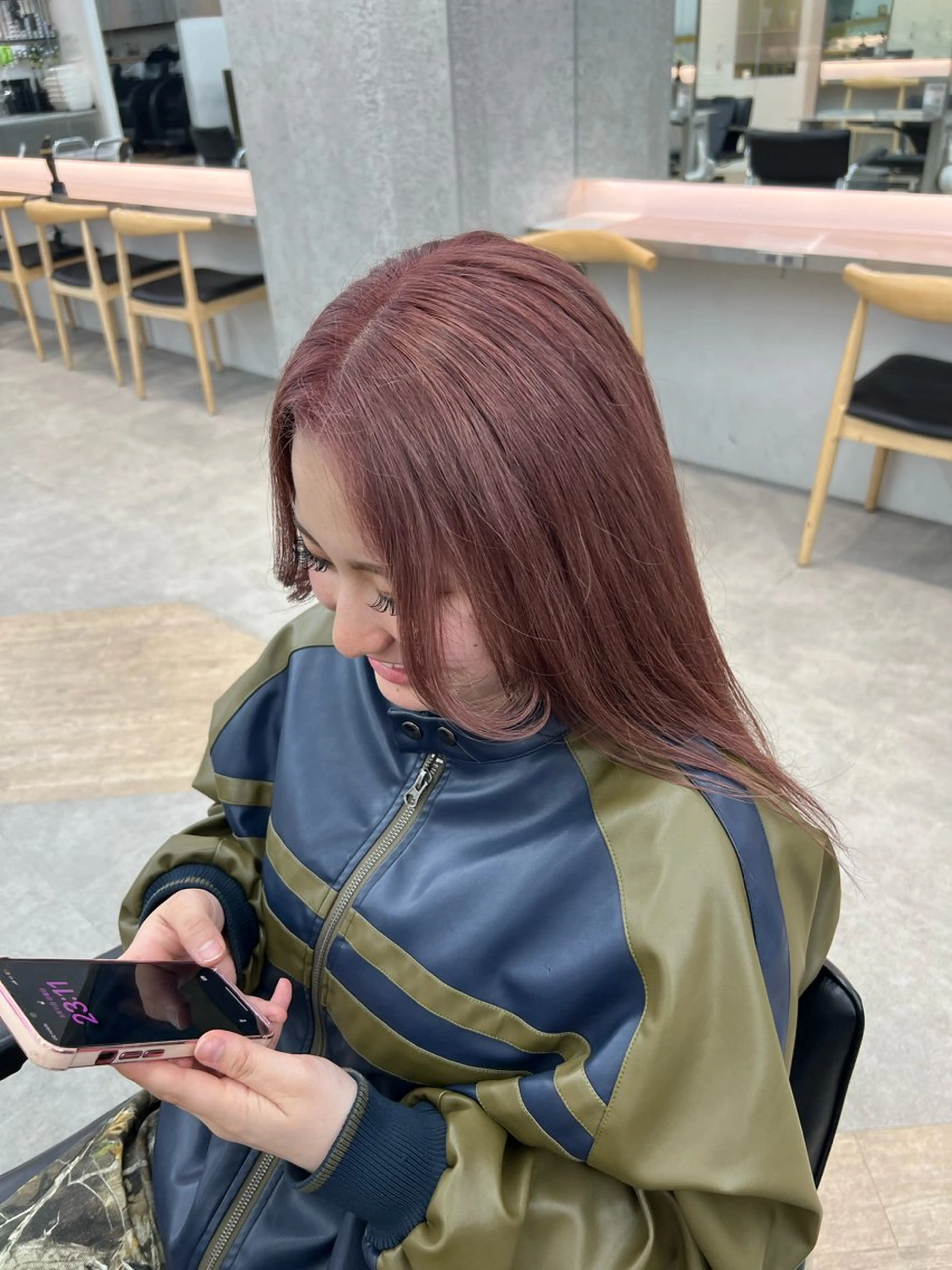 ミディアム カラー ヘアカラー 🌀toa/波巻き✨ /メンズパーマ／栄のヘアスタイル