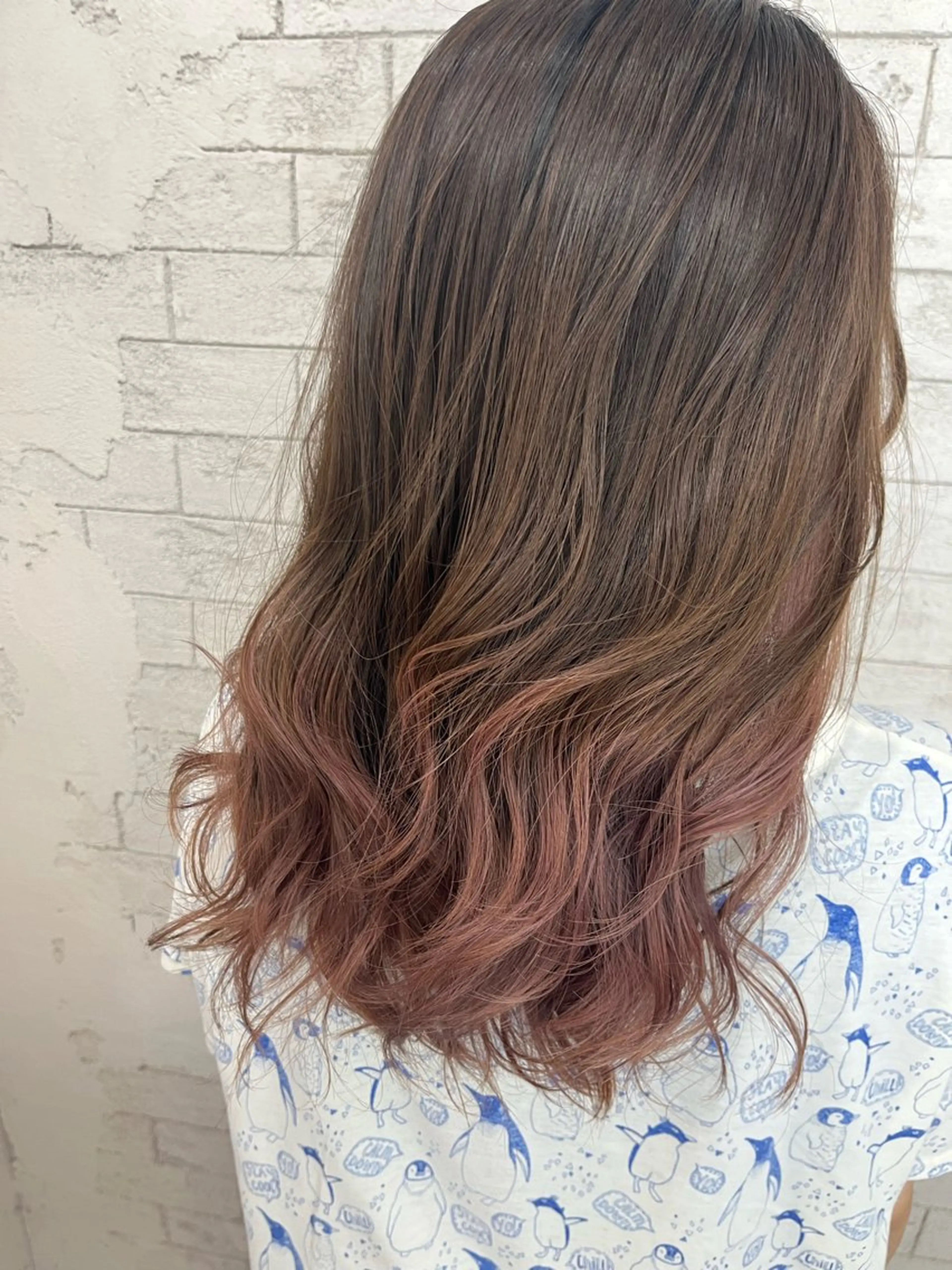 セミロング カラー ヘアカラー 🐈‍⬛Namie 🐈‍⬛のヘアスタイル