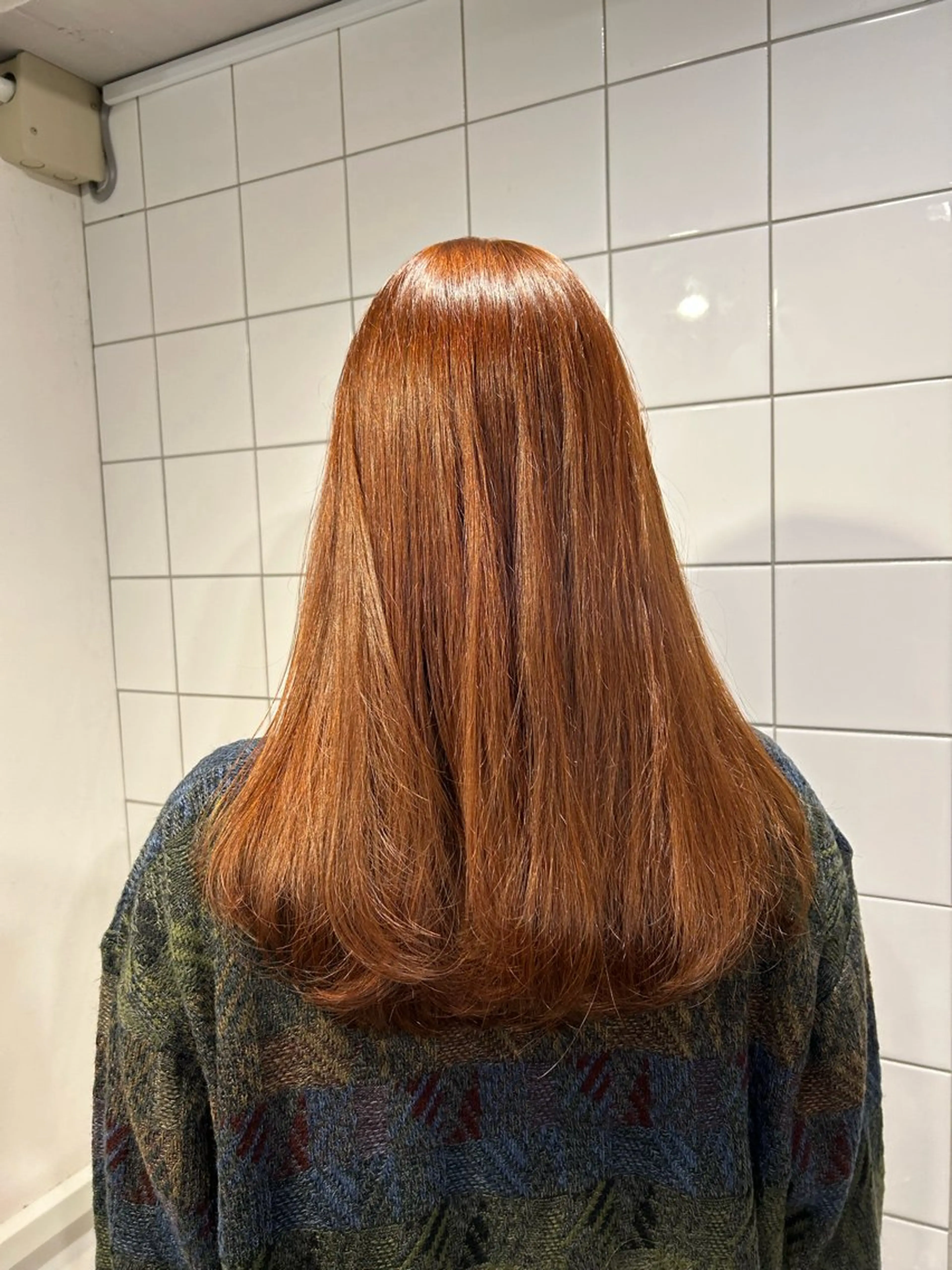 ロング カラー ブリーチ ブリーチなしカラー 愛結 暖色カラー🎀🩰のヘアスタイル
