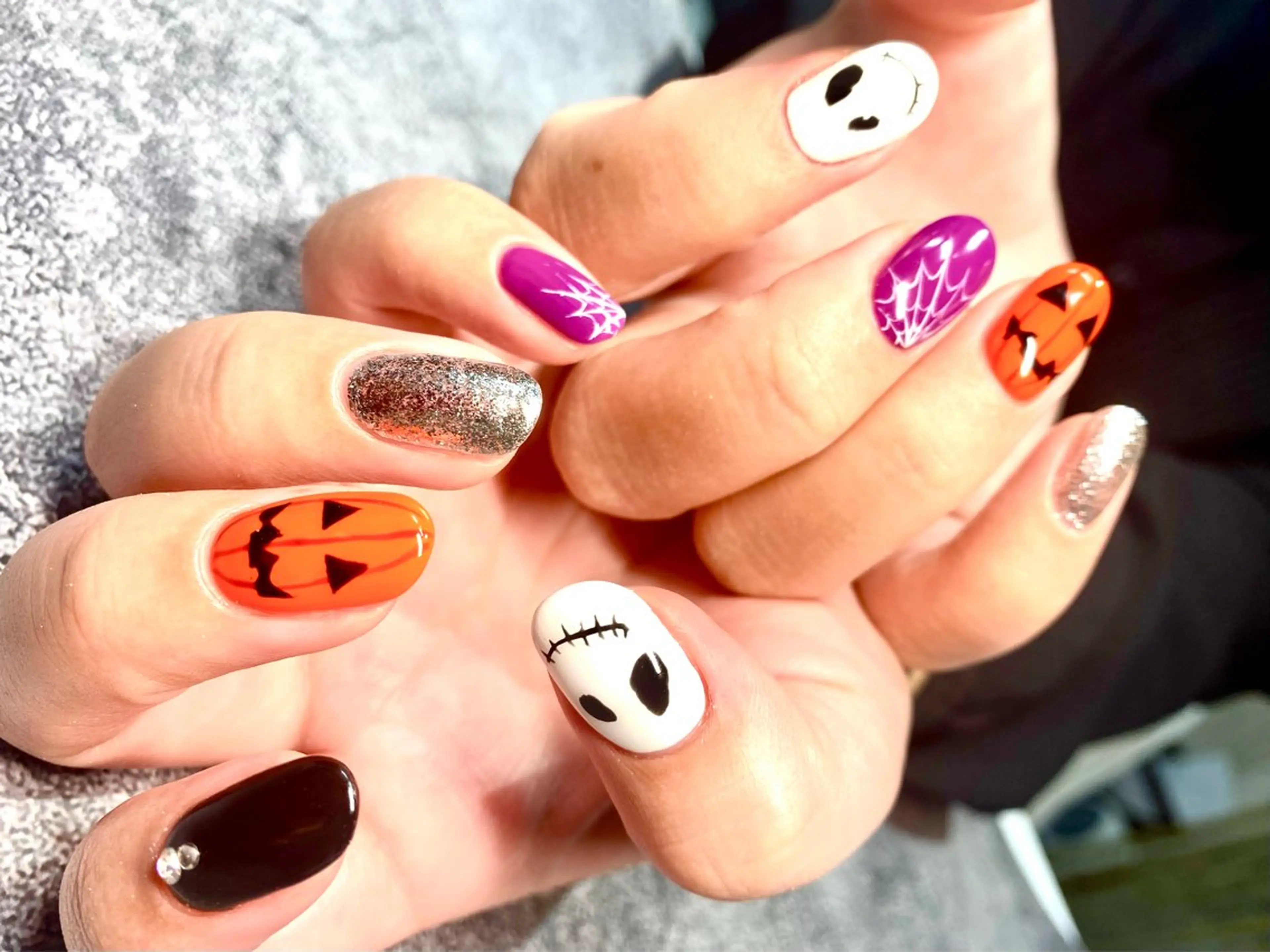 ネイル アートネイル ハロウィン ハンドネイル MILImili nailのネイルデザイン