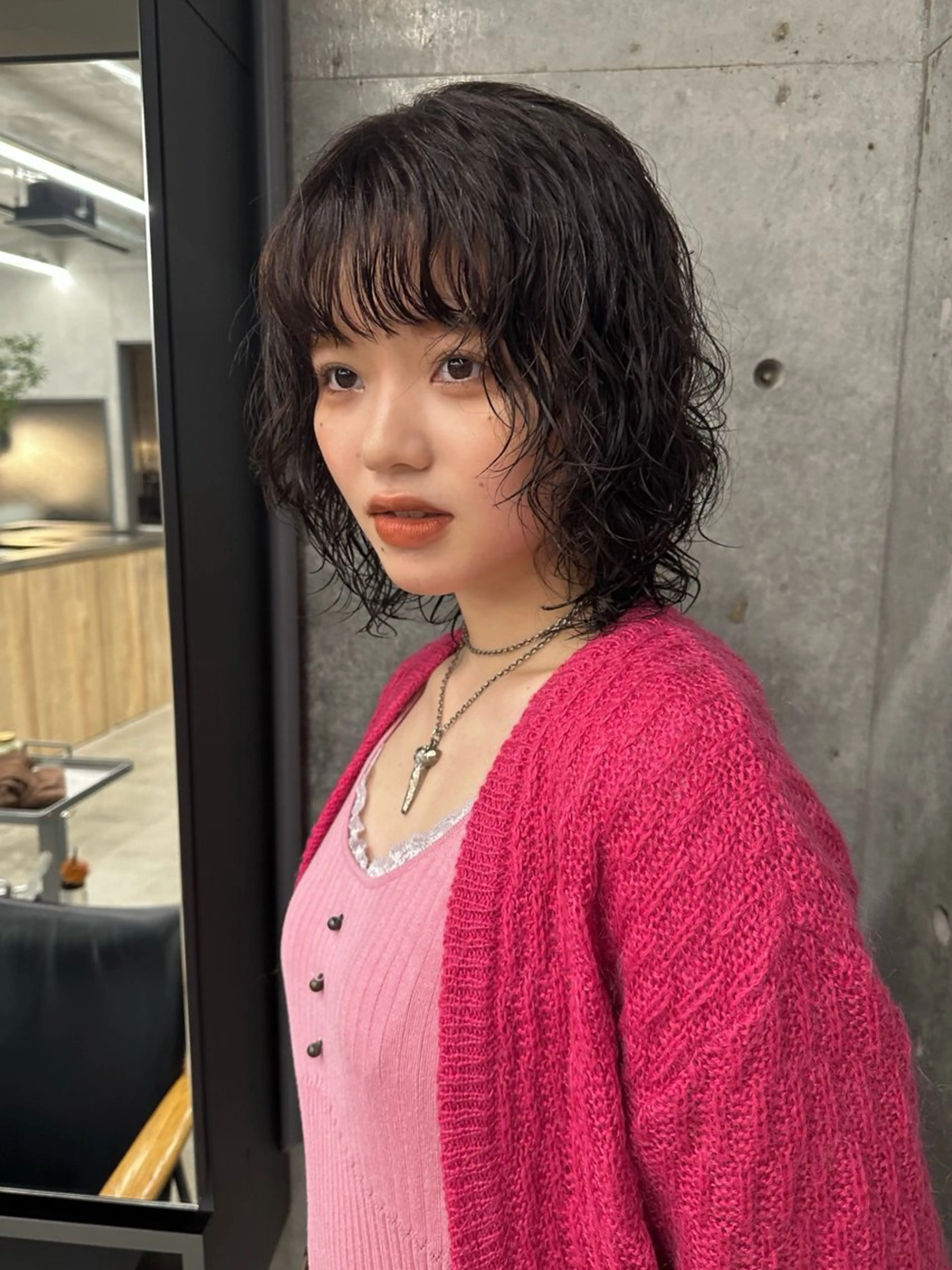 ミディアム パーマ カット パーマ お悩み解決パーマ hana🩰のヘアスタイル
