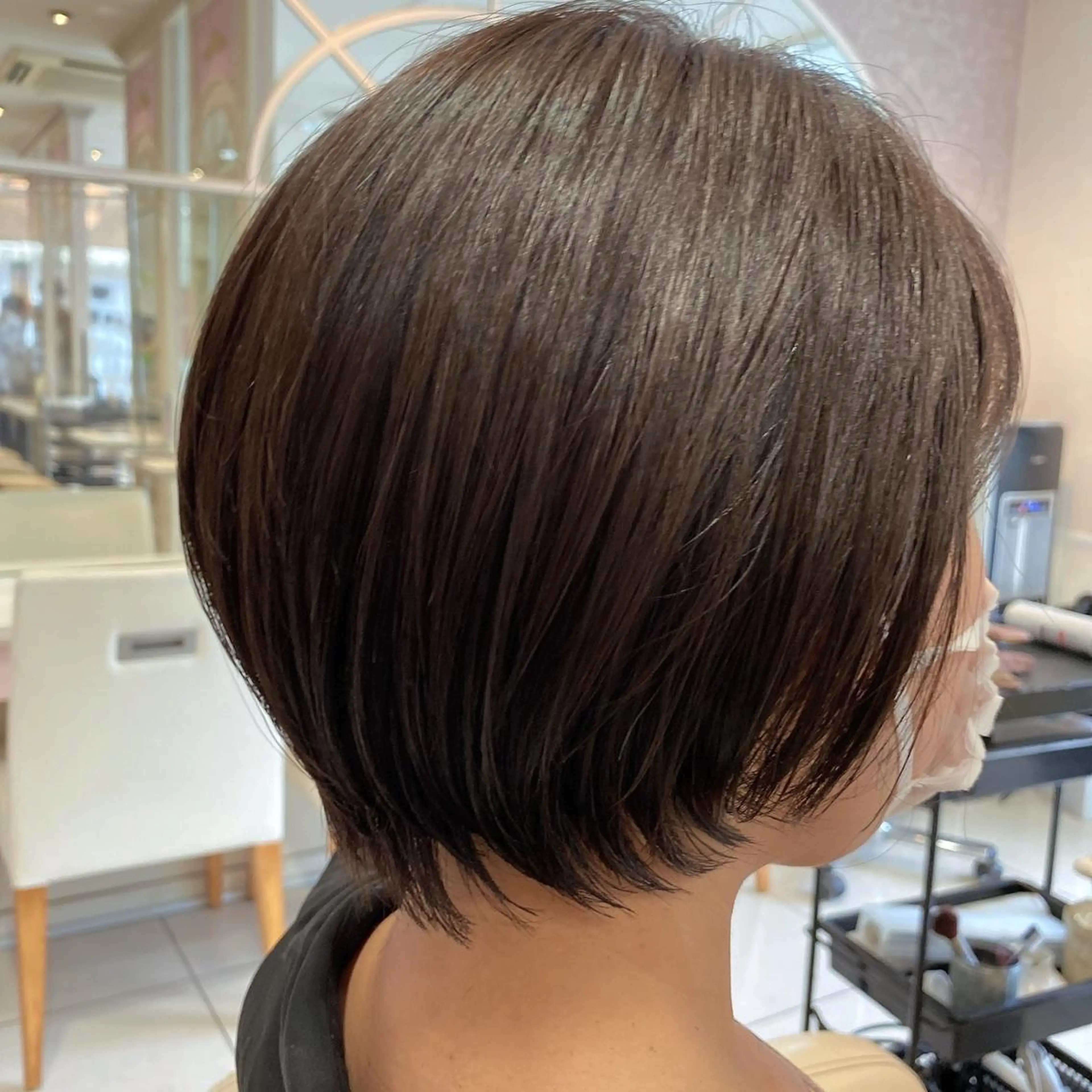 ショート カラー ショートボブ アッシュ アッシュブラウン ブラウンカラー ボブ ☘️タナアミ ディレクター☘️のヘアスタイル
