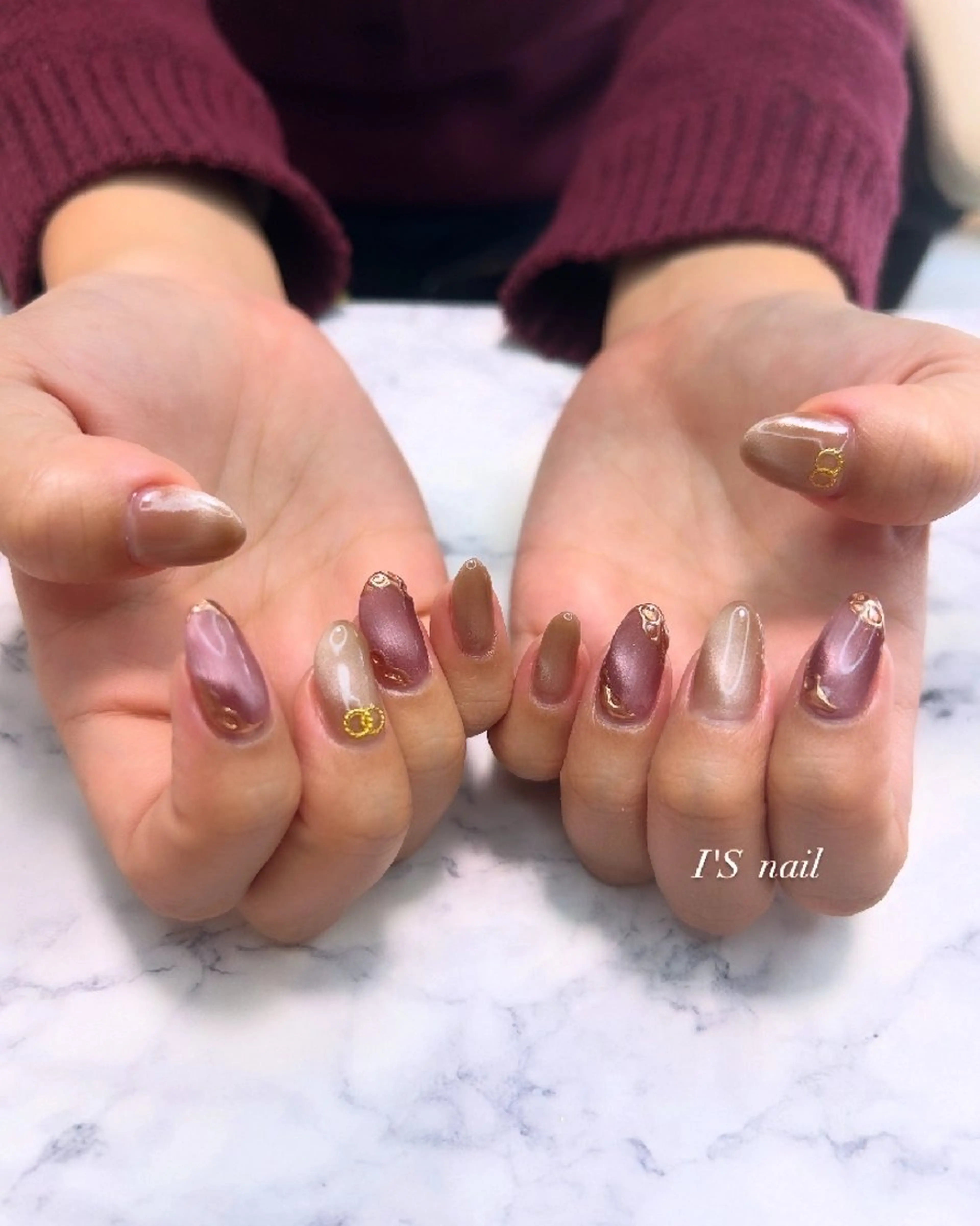 ネイル マグネットネイル I'S nail 佐野のネイルデザイン
