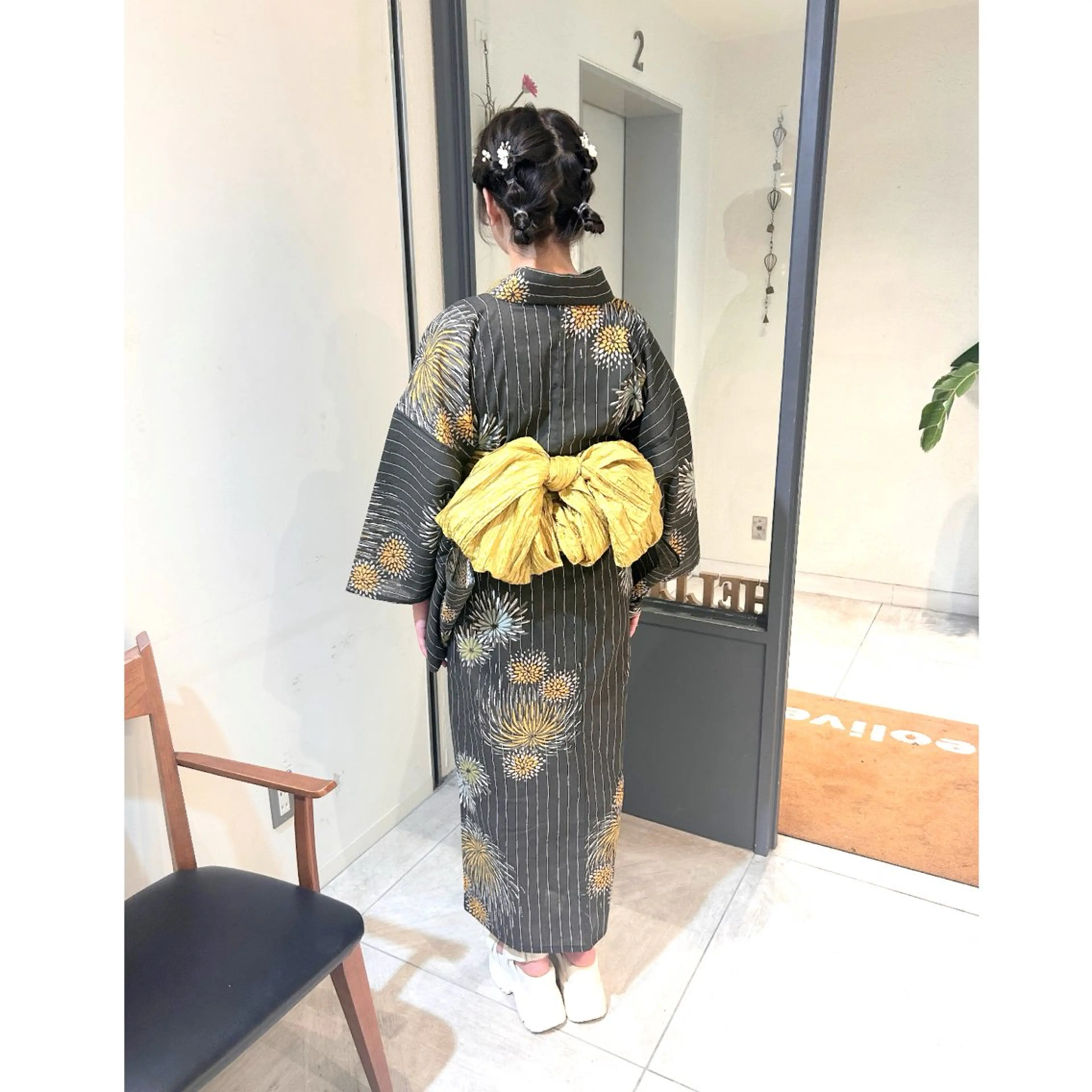 浴衣着付け＋ヘアセットの写真
