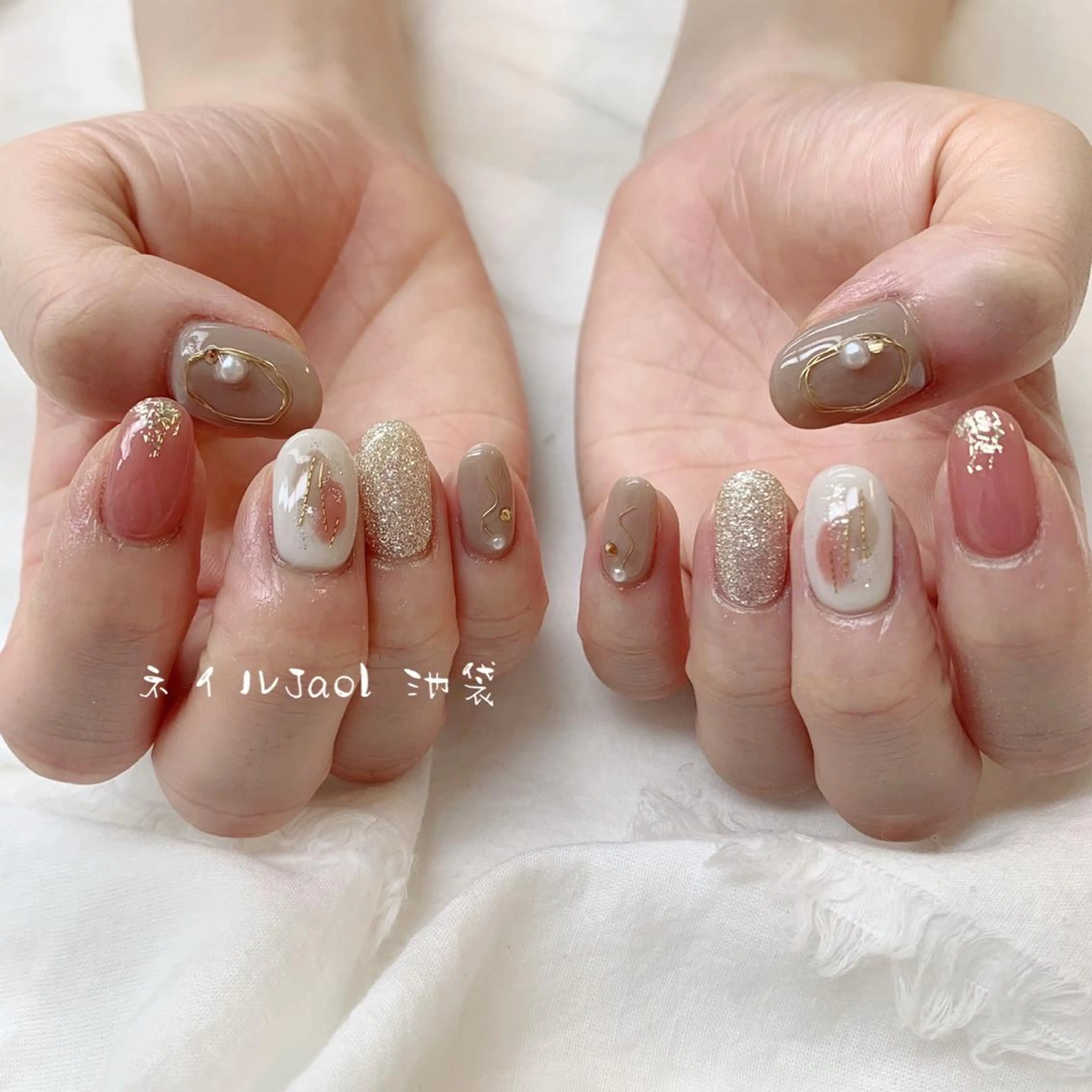 ミディアム nail jaol池袋店所属・ネイルJaol 池袋のネイルデザイン