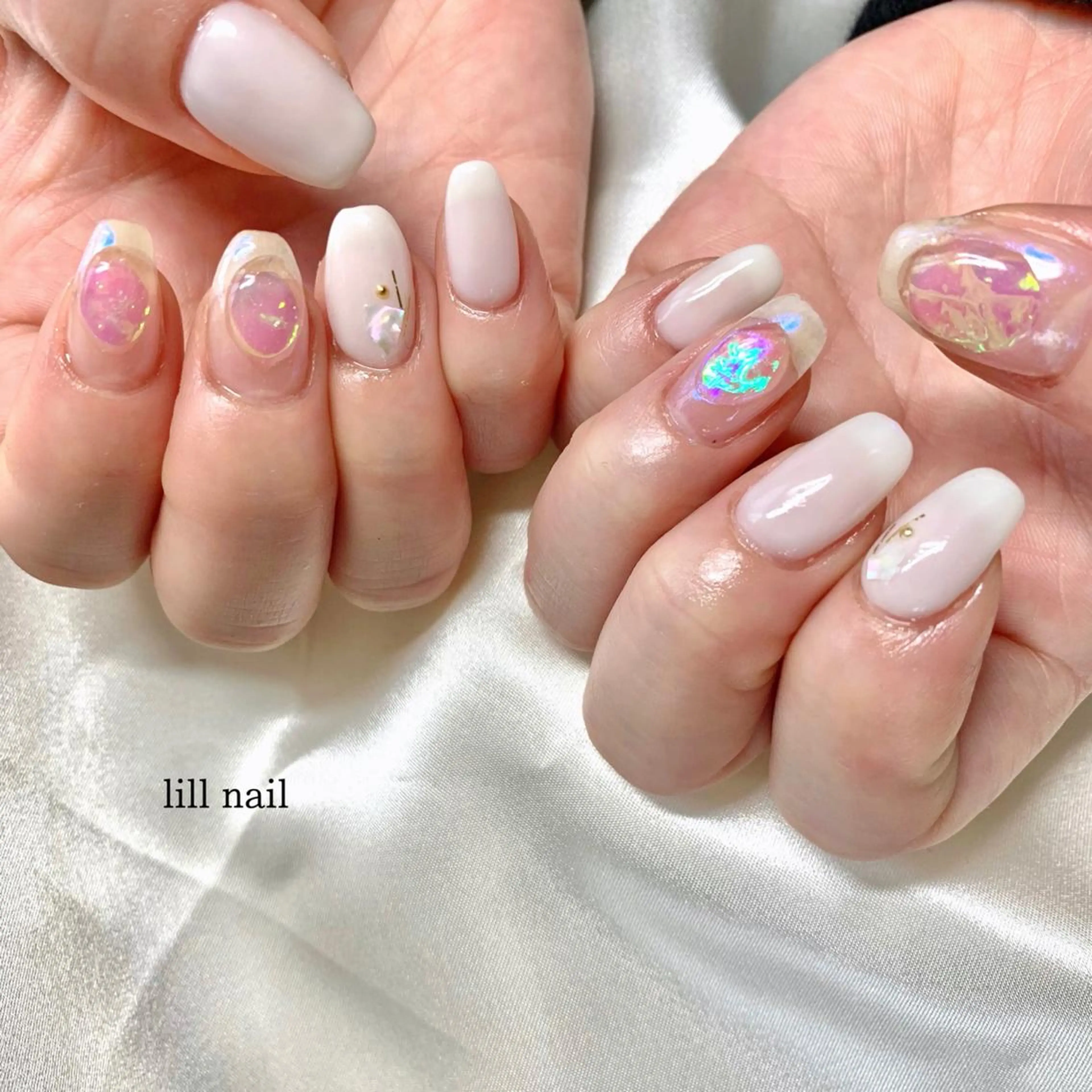 ミディアム pllia beautyのネイルデザイン