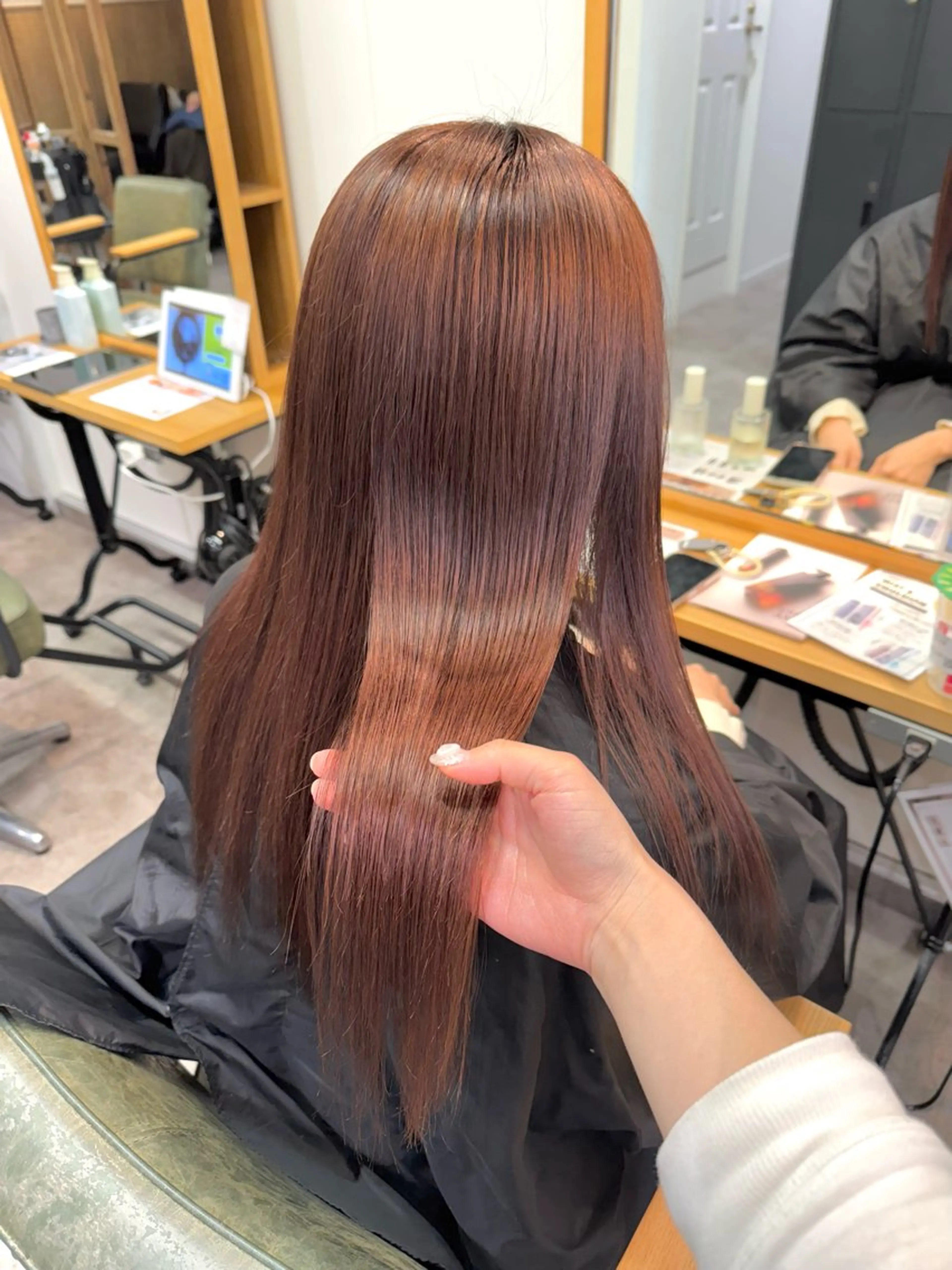 ロング カラー 髪質改善 トリートメント ヘアカラー トリートメント 艶カラーヘアアレンジ 縮毛矯正🍓ひふみのヘアスタイル