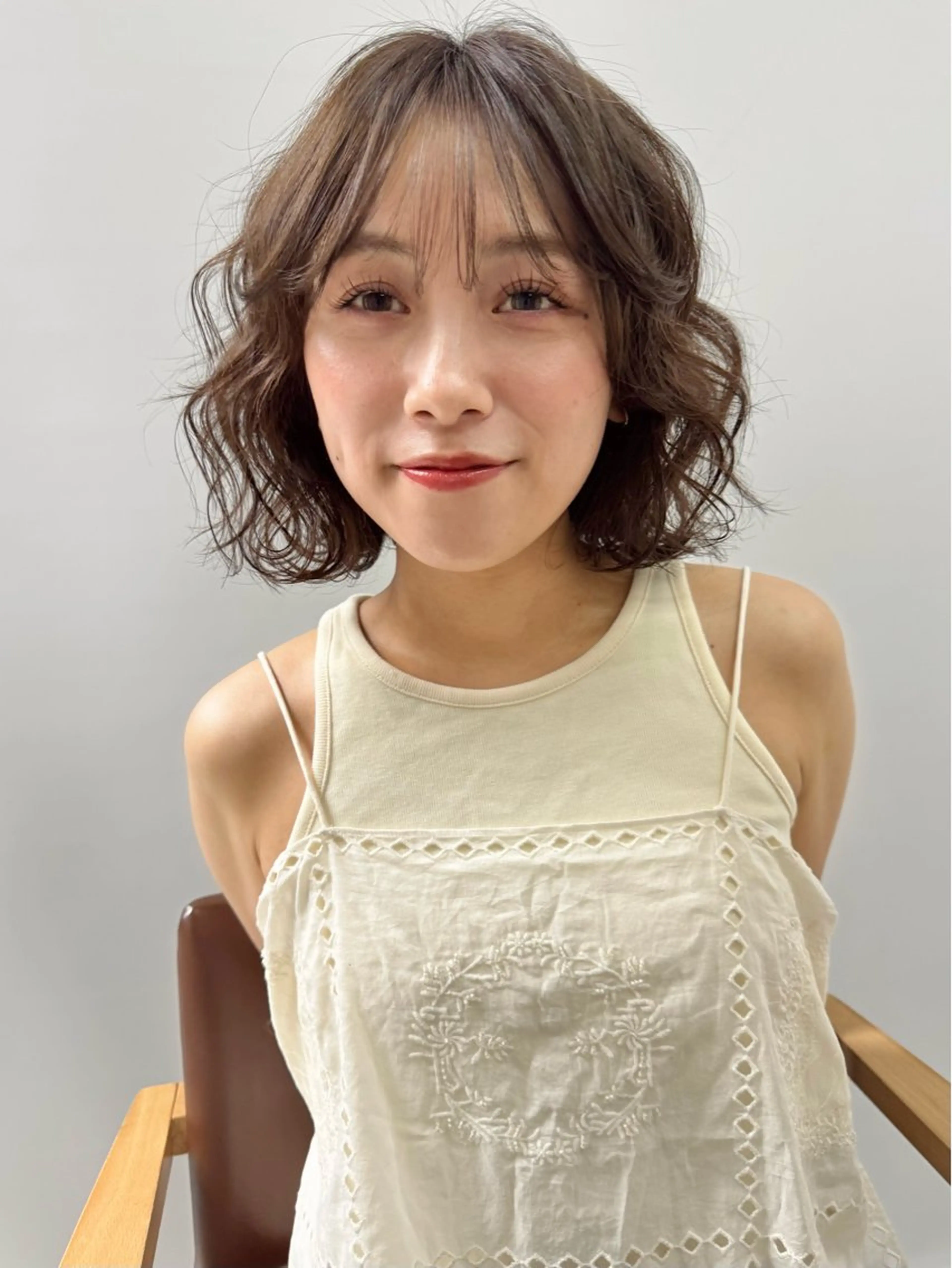 ショート パーマ カット パーマ mee.所属・ボブパーマ/レイヤー ＊エバタハナエのヘアスタイル