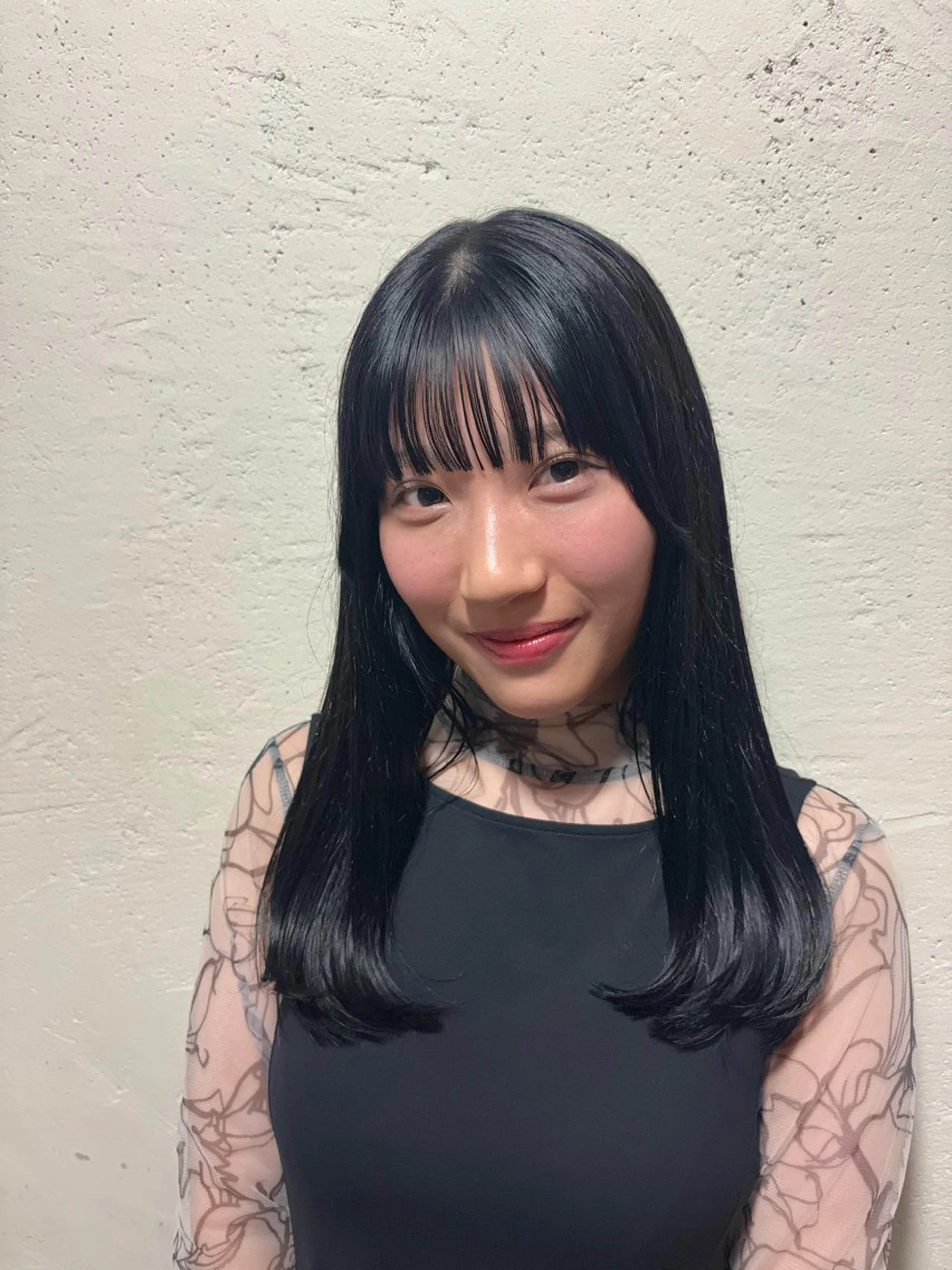 セミロング カラー ⌇透明感color 🌹ᴍᴇɢᴜᴍɪ ⌇のヘアスタイル