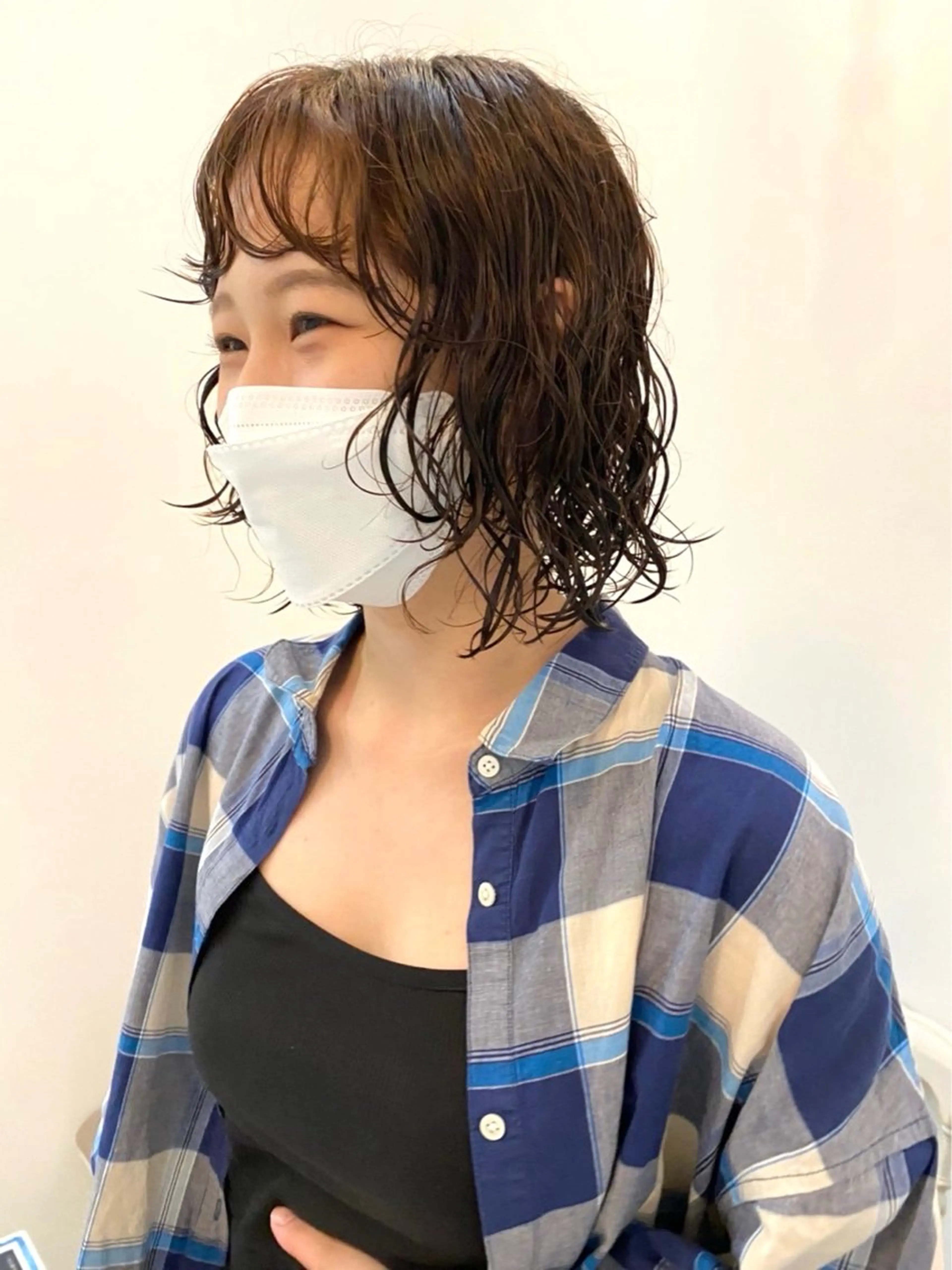 カット + パーマ +前処理トリートメントの写真