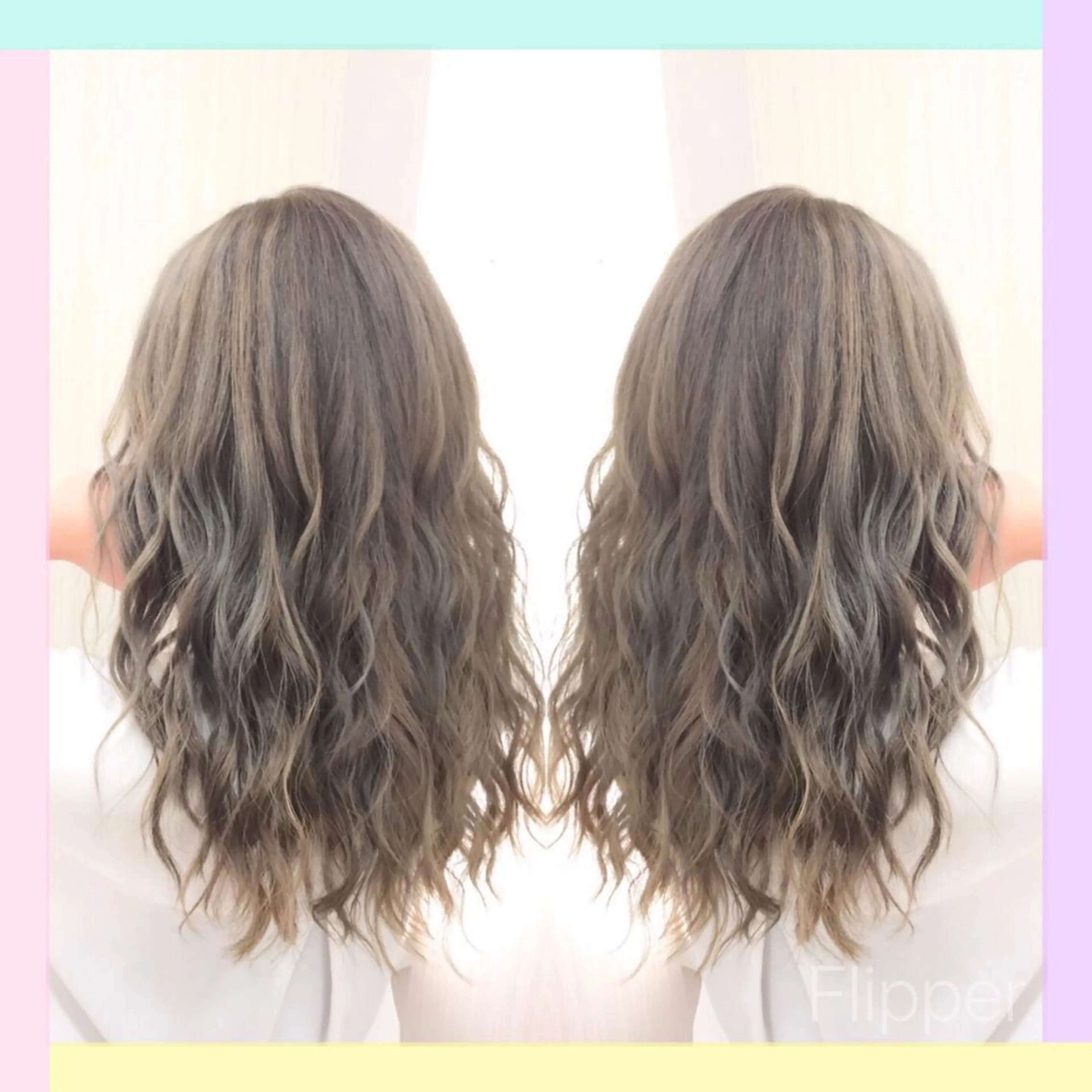 ロング カラー カット エクステ れん/ハイトーン /エクステ/韓国風のヘアスタイル