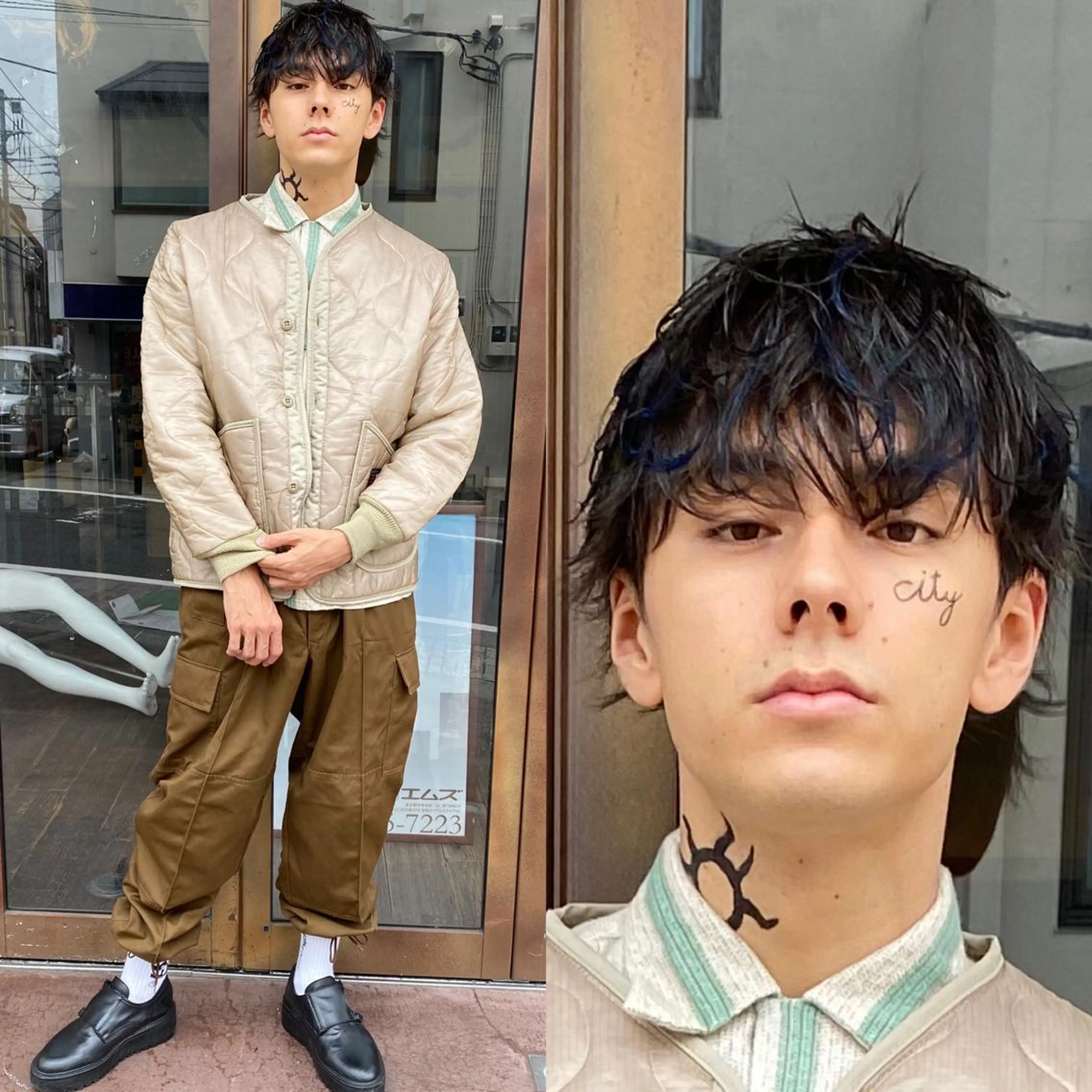 ショート カラー メンズ ヘアカラー トリートメント 透明感・ハイトーン・ 艶カラー/若林のヘアスタイル