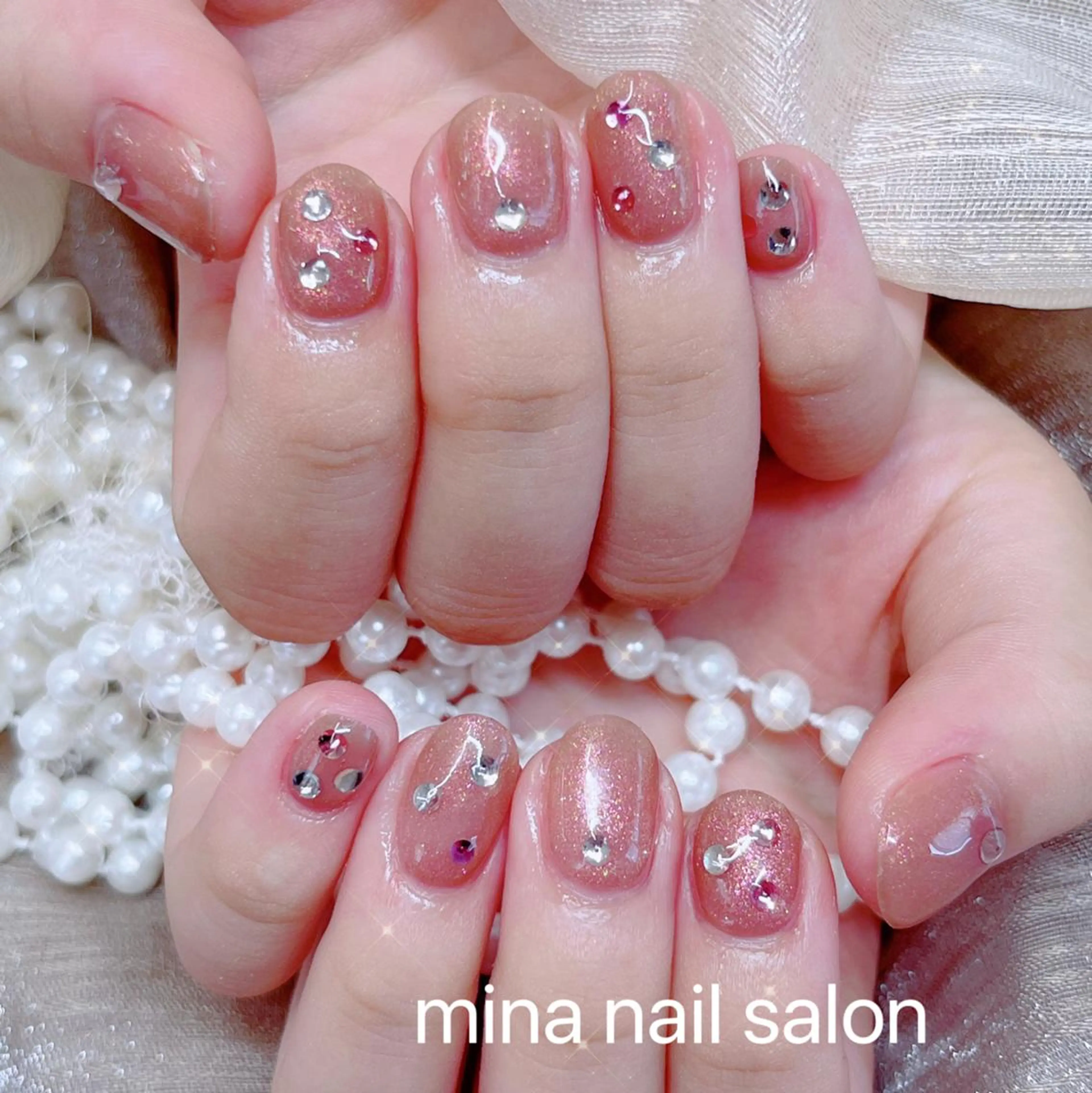 ネイル ハンドネイル Mina🧸 韓国風ネイル🎀のネイルデザイン