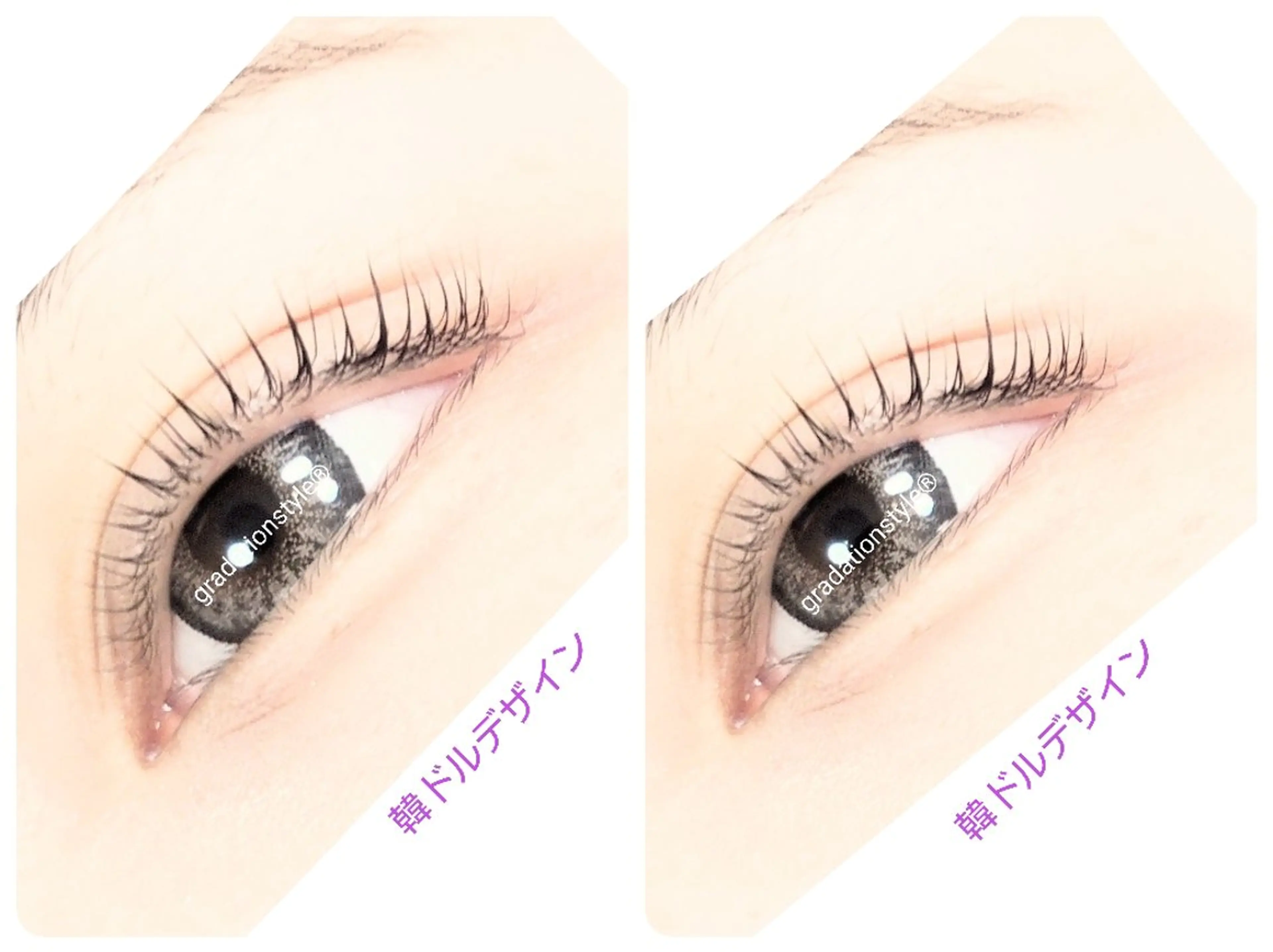 マツエク・マツパ 韓国風マツエク 一重×まつ毛パーマ 🎼グラデーション スタイル札幌♫*✧のマツエク・マツパデザイン