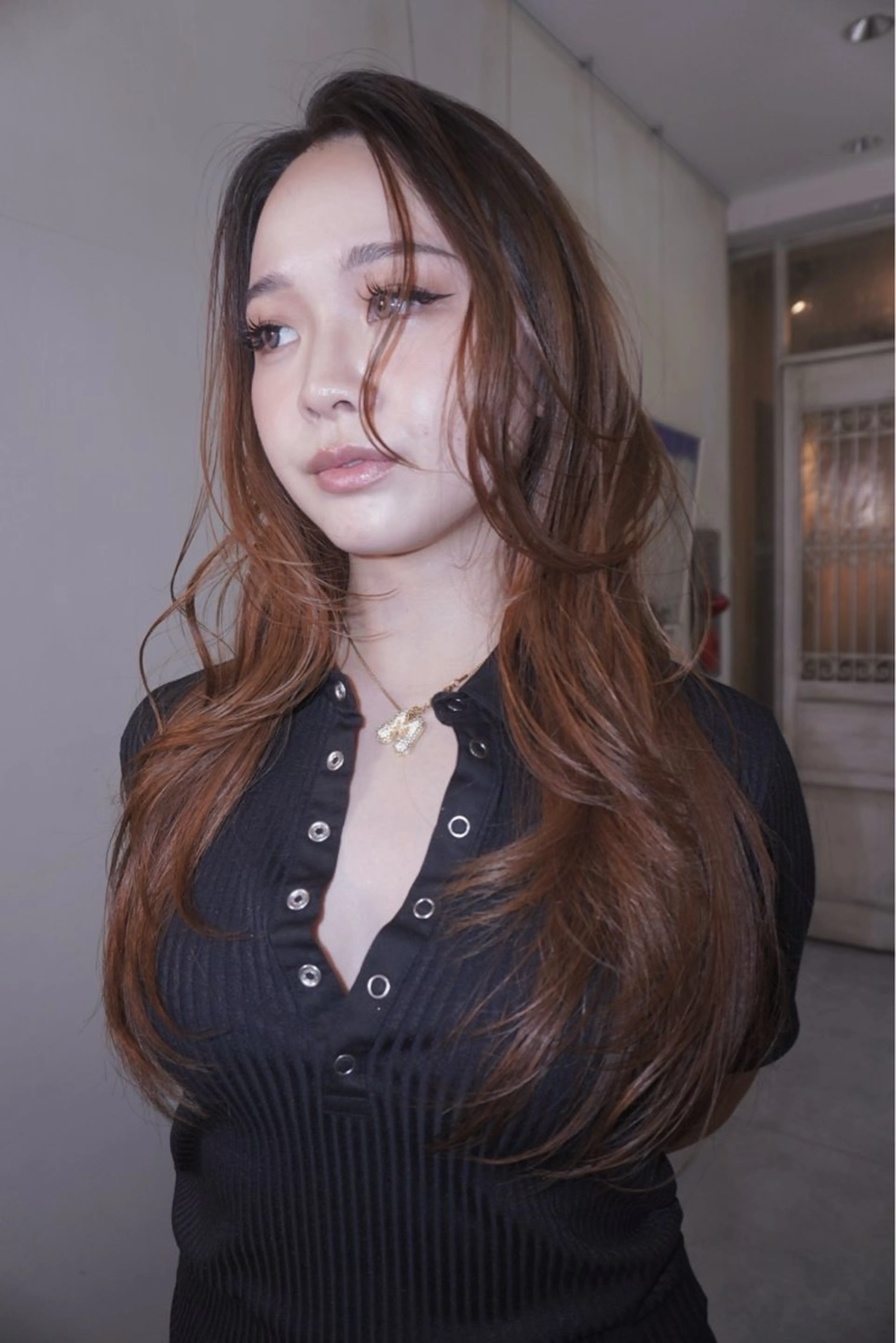 ロング カット トリートメント レイヤーカット/ 管原久遠のヘアスタイル