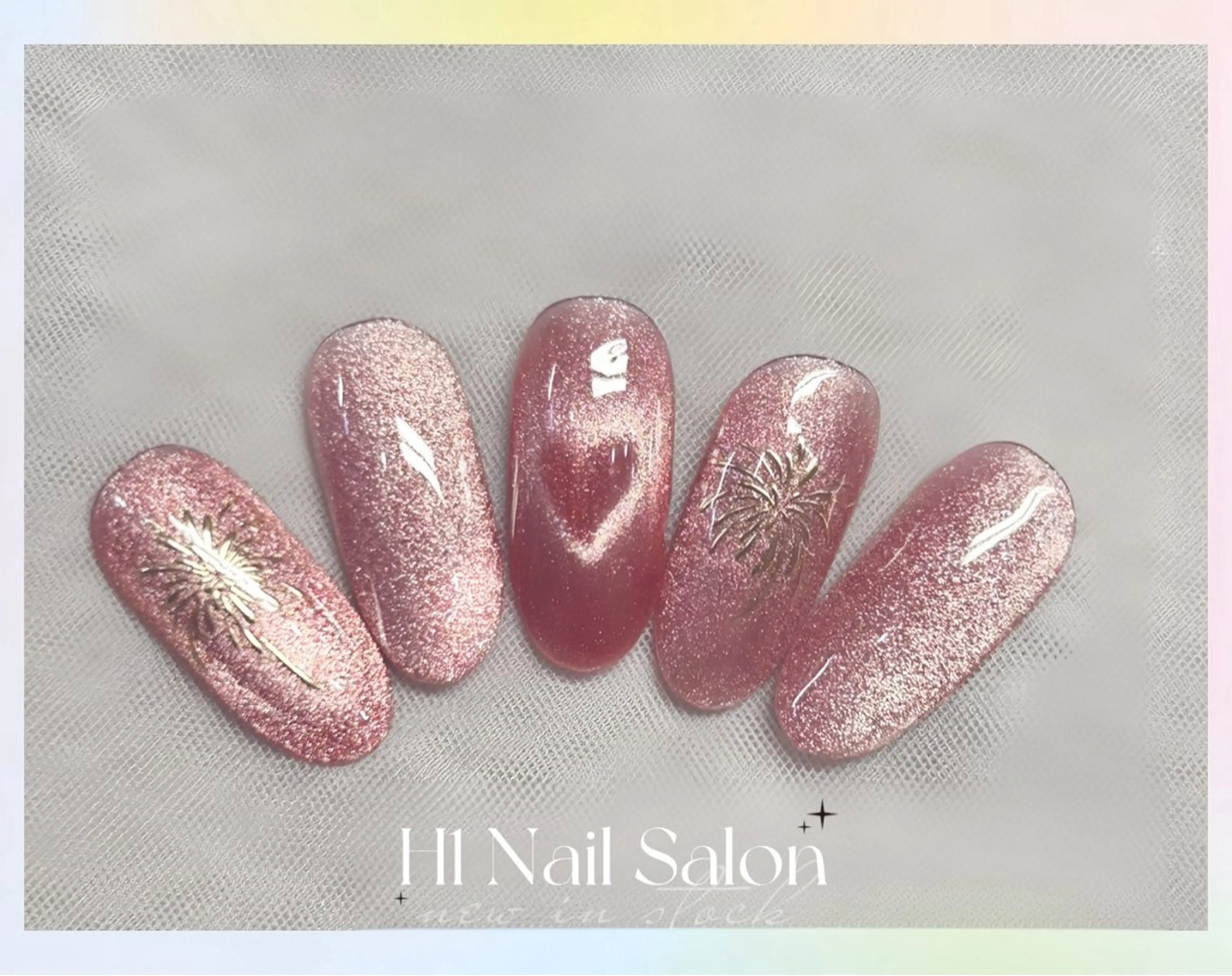 ★HAND 【SNS人気者コレクション】バカラネイル/ハート/花火マグの写真