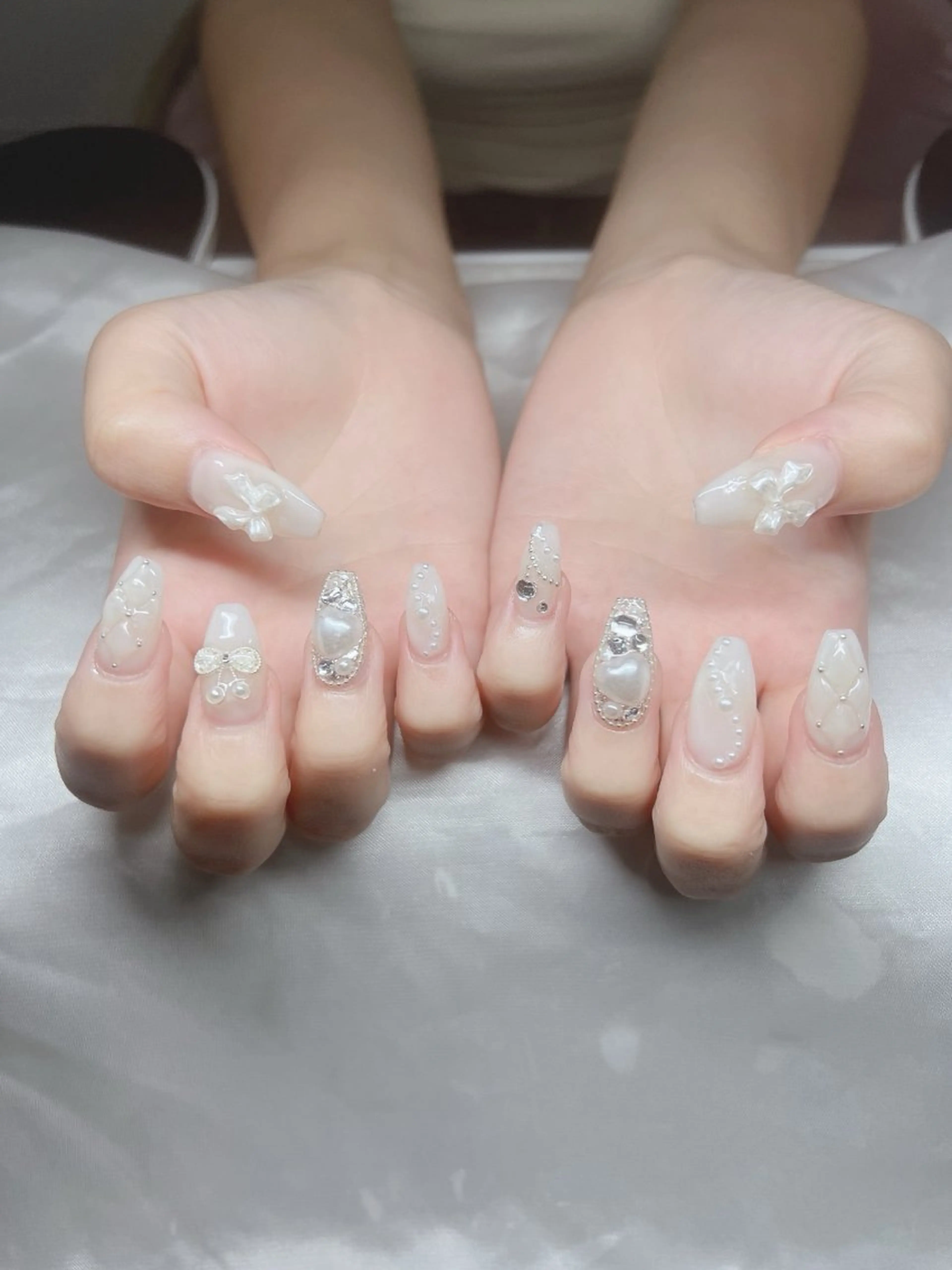 ネイル ハンドネイル Lee Nails チップ長さだし専門店のネイルデザイン