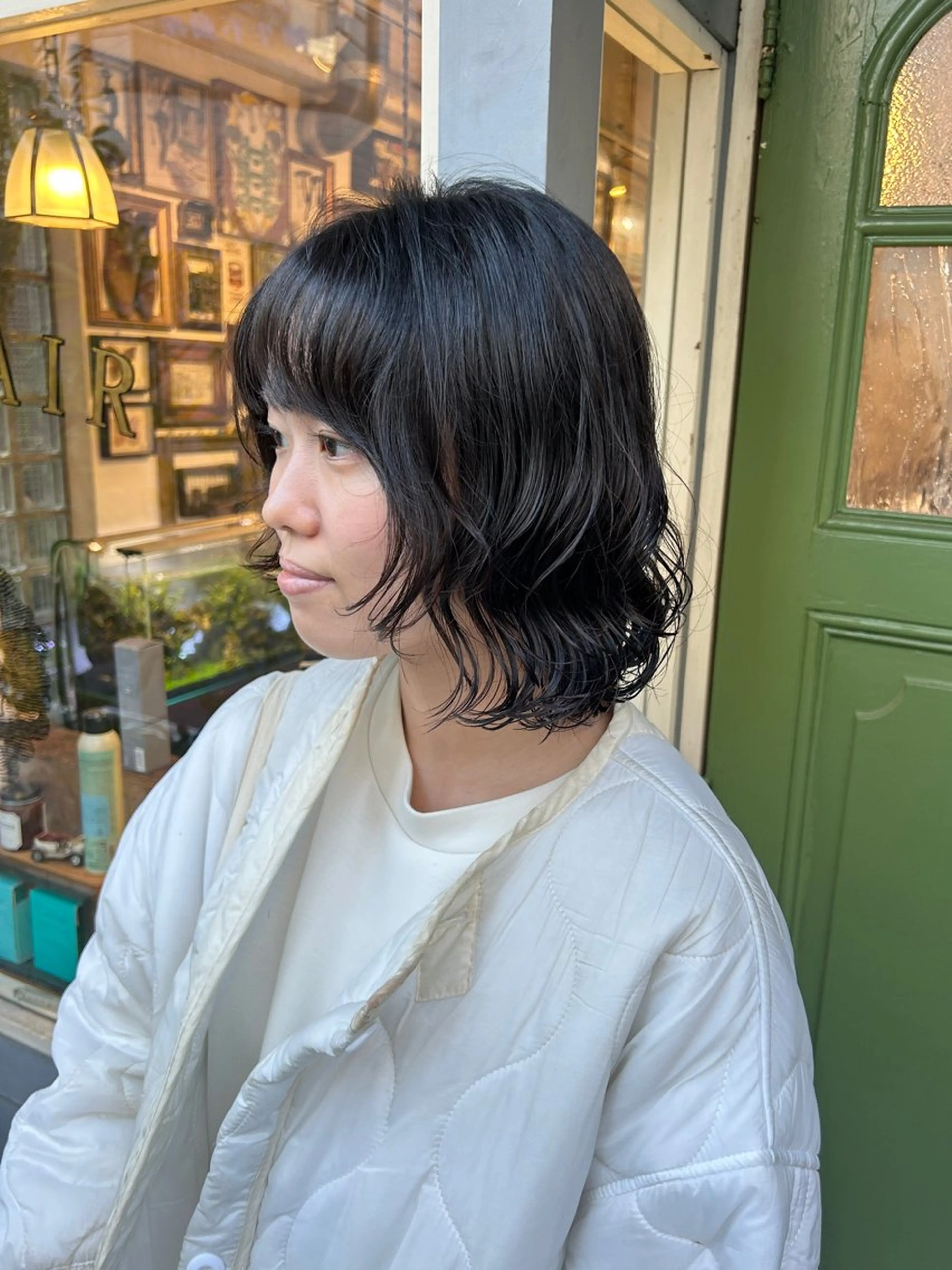 ショート パーマ カット パーマ トリートメント 清水千優/パーマ/透 明感カラー/メンズのヘアスタイル