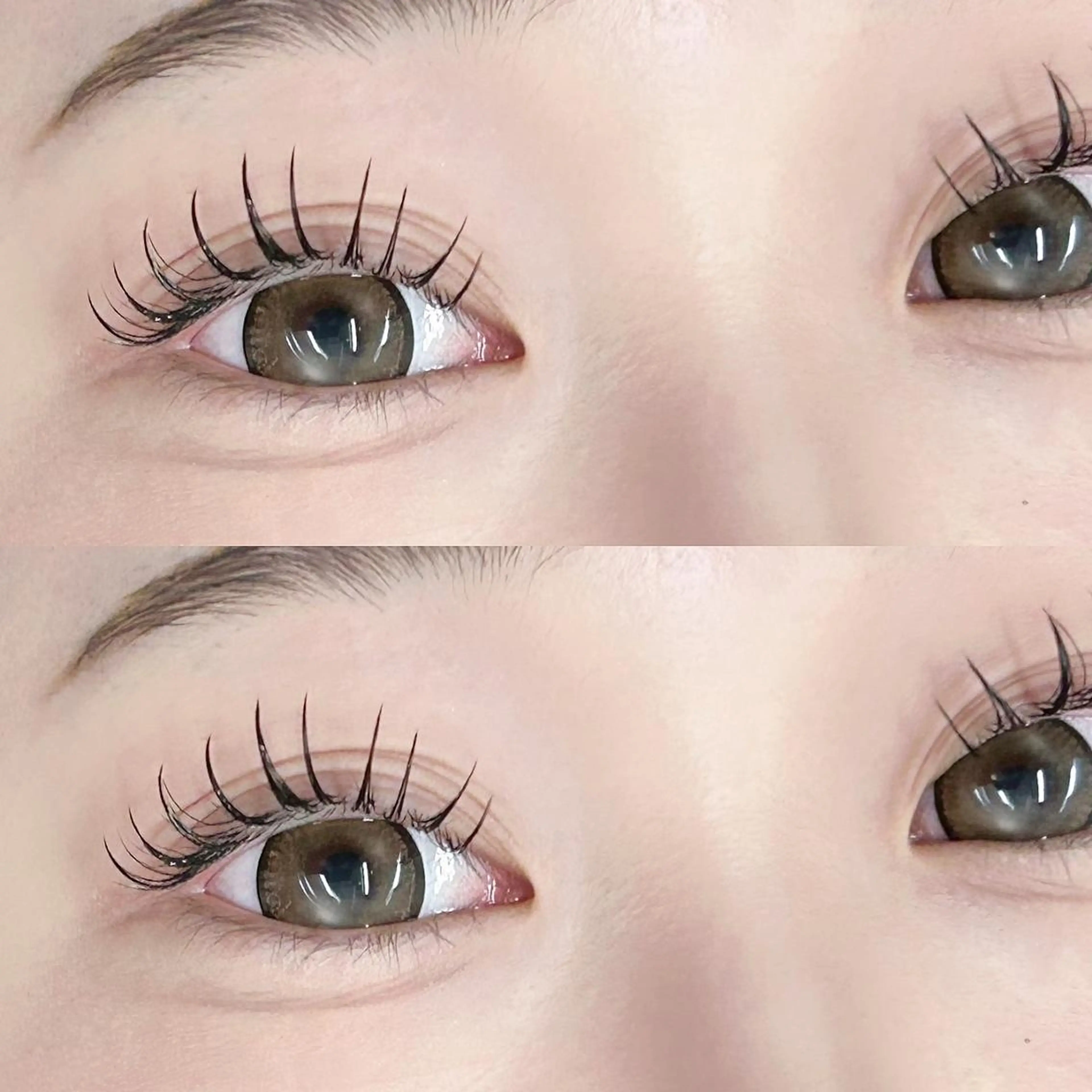 マツエク・マツパ 束感まつ毛 フラットラッシュ 韓国風マツエク マツエク 🪽fein.🪽 eye&nail💞のネイルデザイン