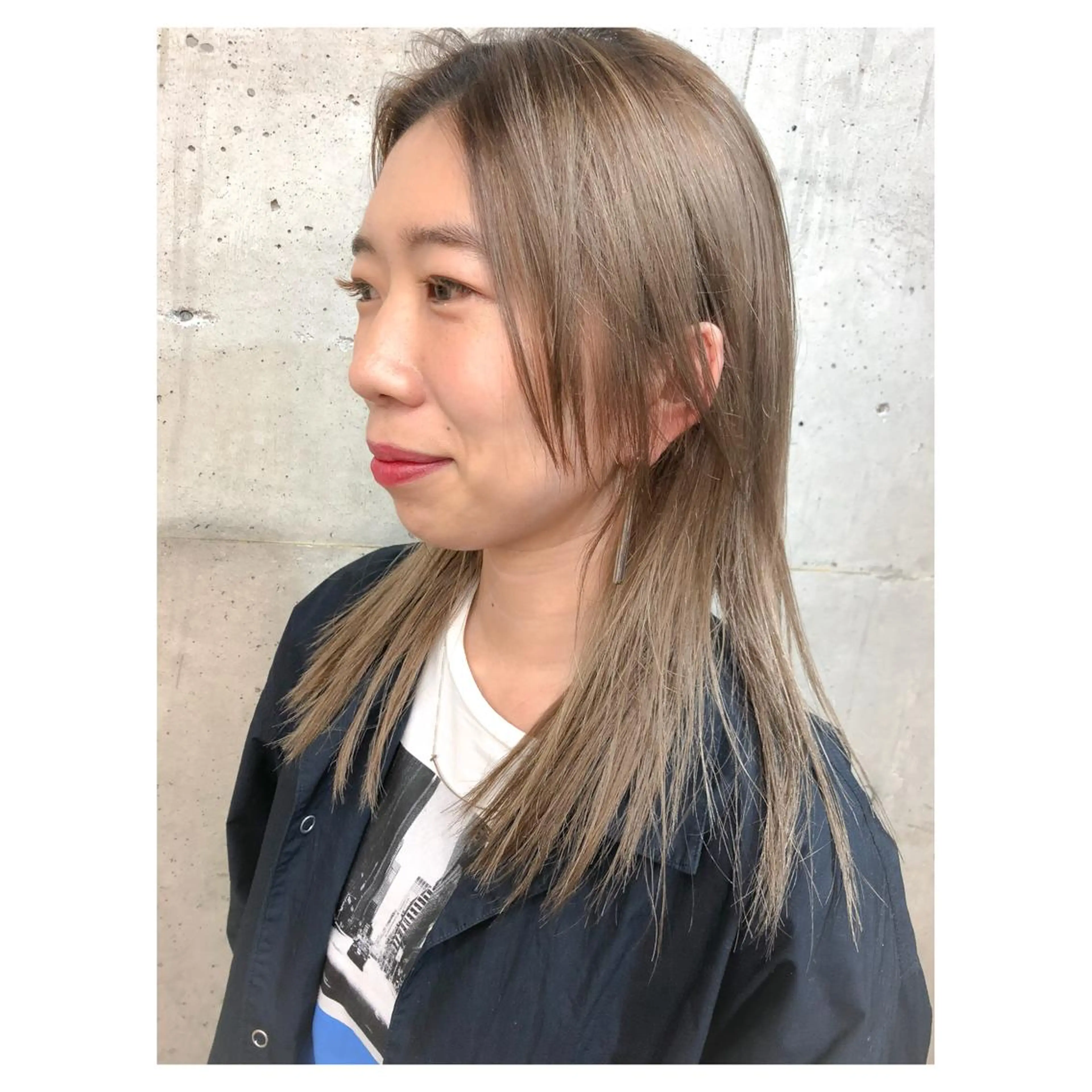 ミディアム カラー ベージュカラー ブリーチ カット ヘアカラー トリートメント ヘアセット センスをお届けします 大谷将生INFPのヘアスタイル