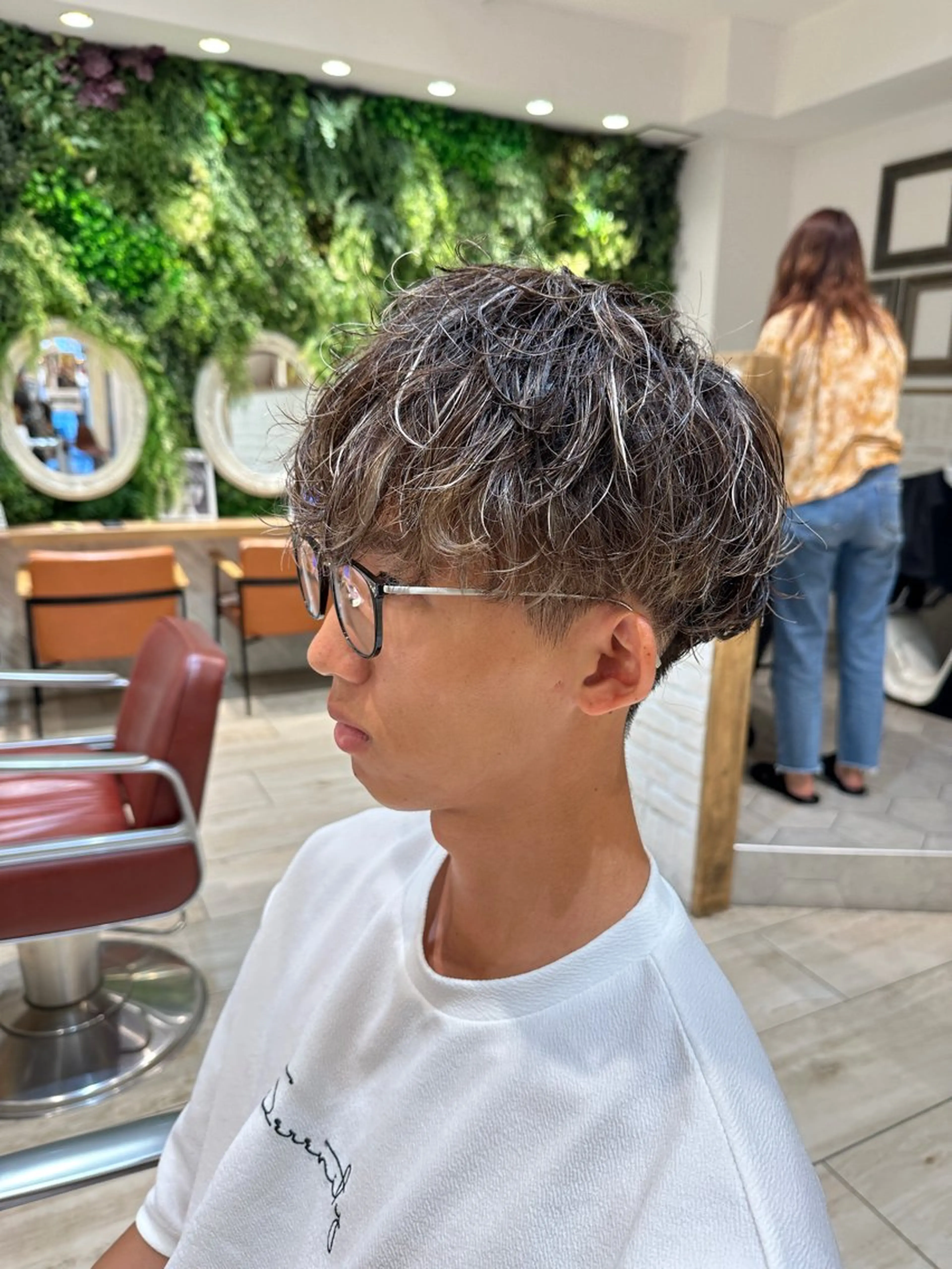 メンズ カット ヘアカラー パーマ 🎖️似合わせメンズ パーマ🎖️カネキのヘアスタイル