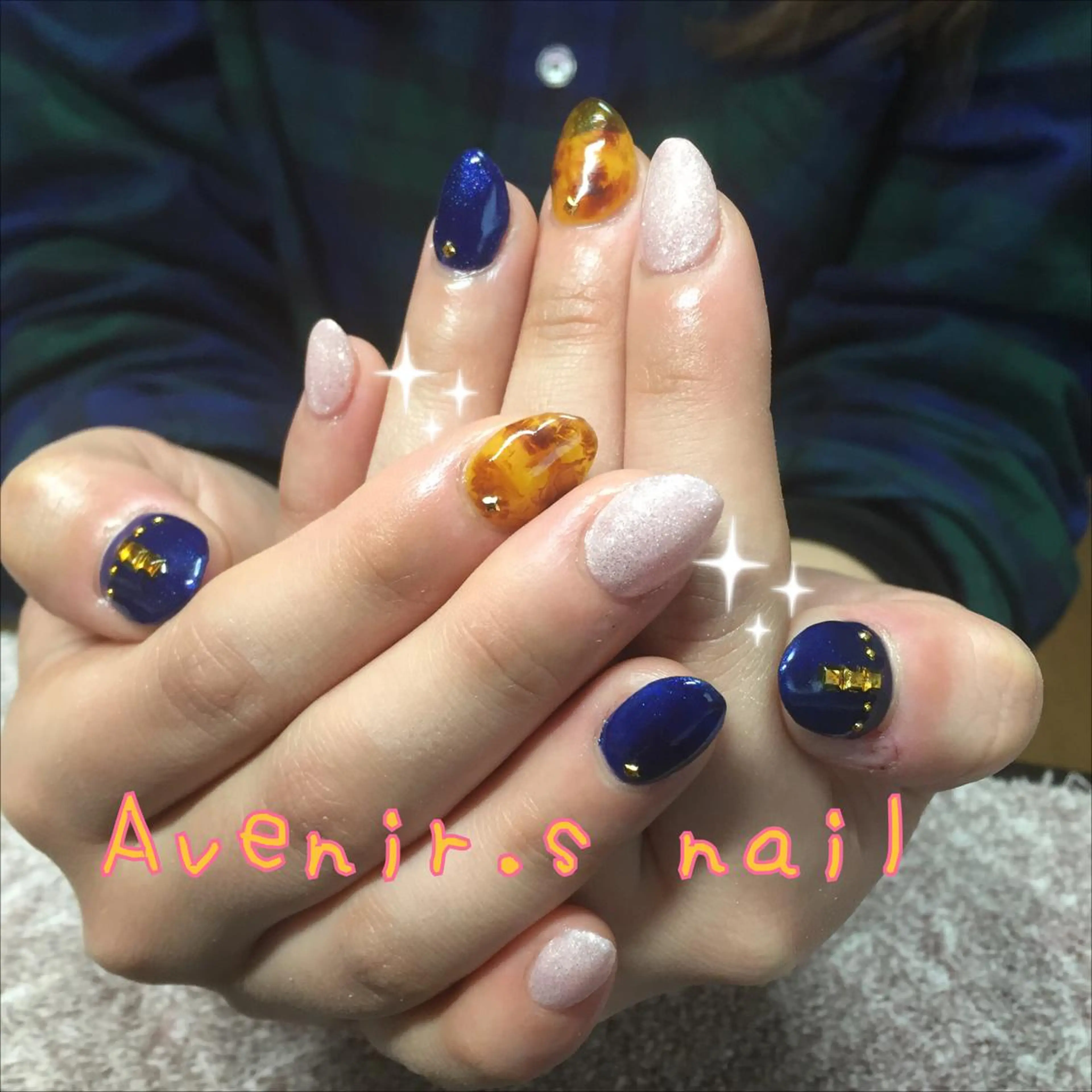 ネイル べっ甲ネイル ジェルネイル スカルプネイル Home Salon Avenir.のネイルデザイン