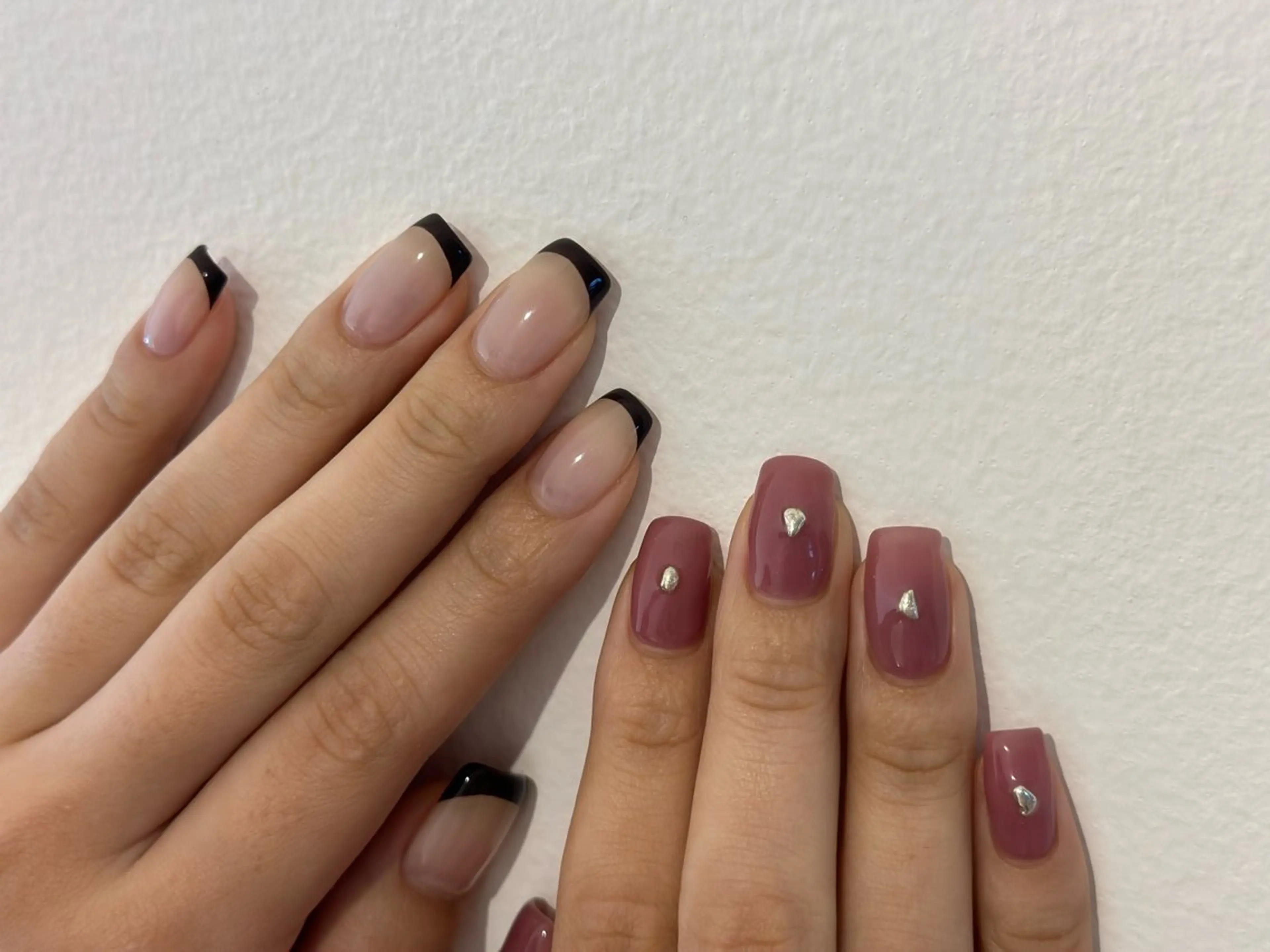 ネイル シンプルネイル ハンドネイル Flow nail所属・山本 七海のネイルデザイン