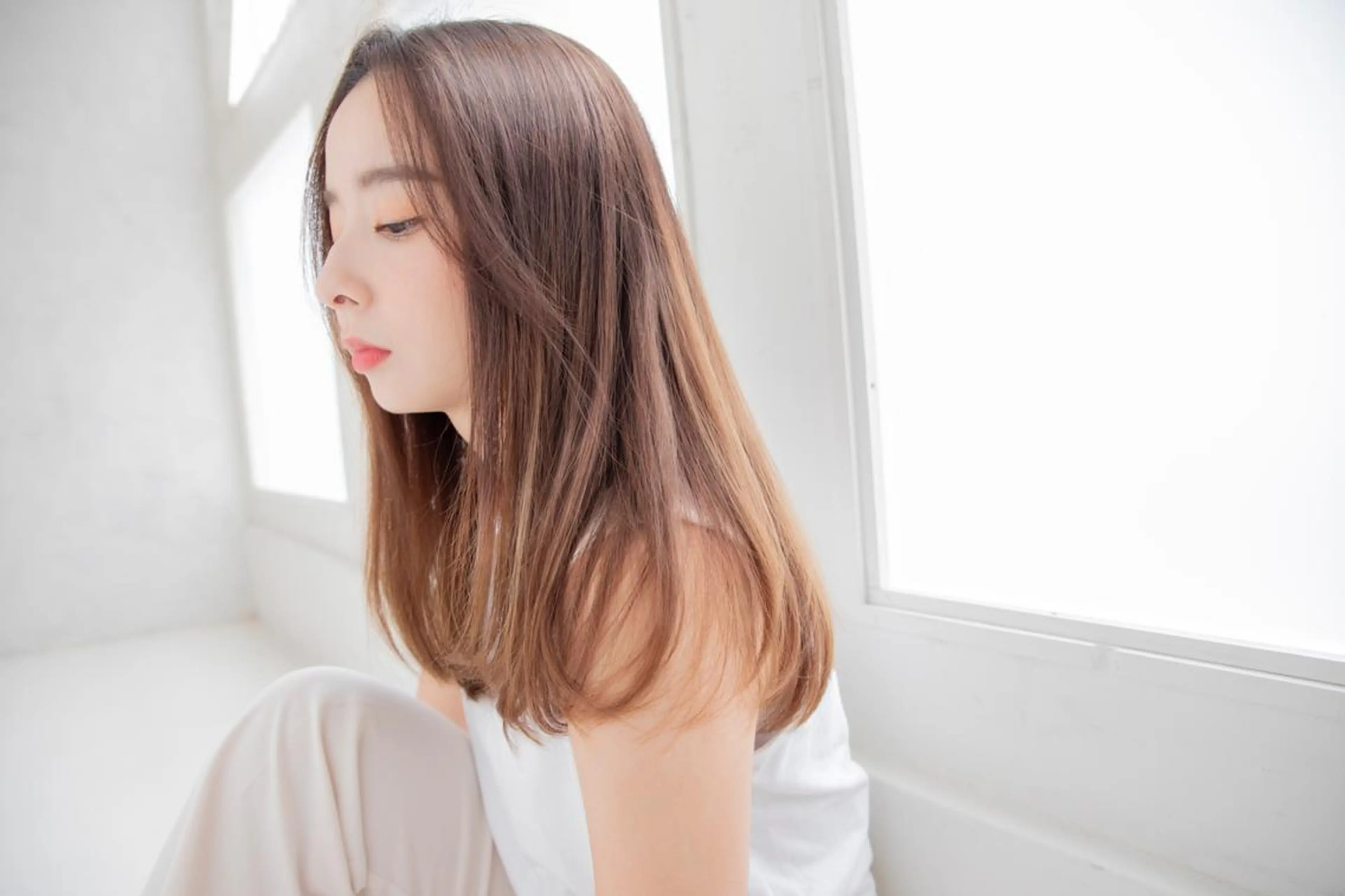 ロング カラー ヘアアレンジ バレイヤージュ ブリーチ ケアブリーチ デザインカラー ダブルカラー ヘアカラー トリートメント ROW町田🌹 大人可愛い/艶髪改善のヘアスタイル