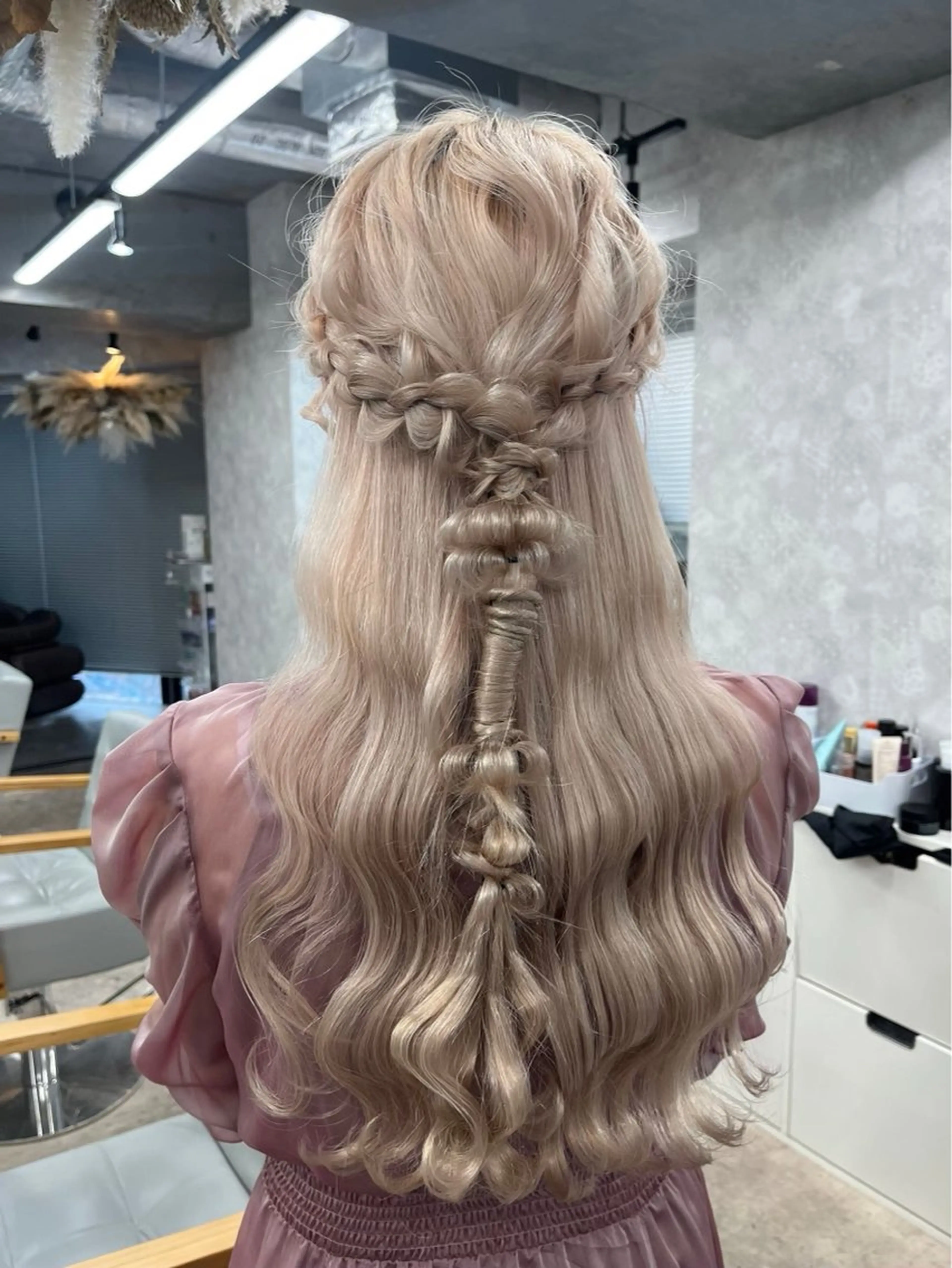 ロング ヘアカラー トリートメント ヘアセット 透明感カラー/ ブリーチ/💓パタオのヘアスタイル