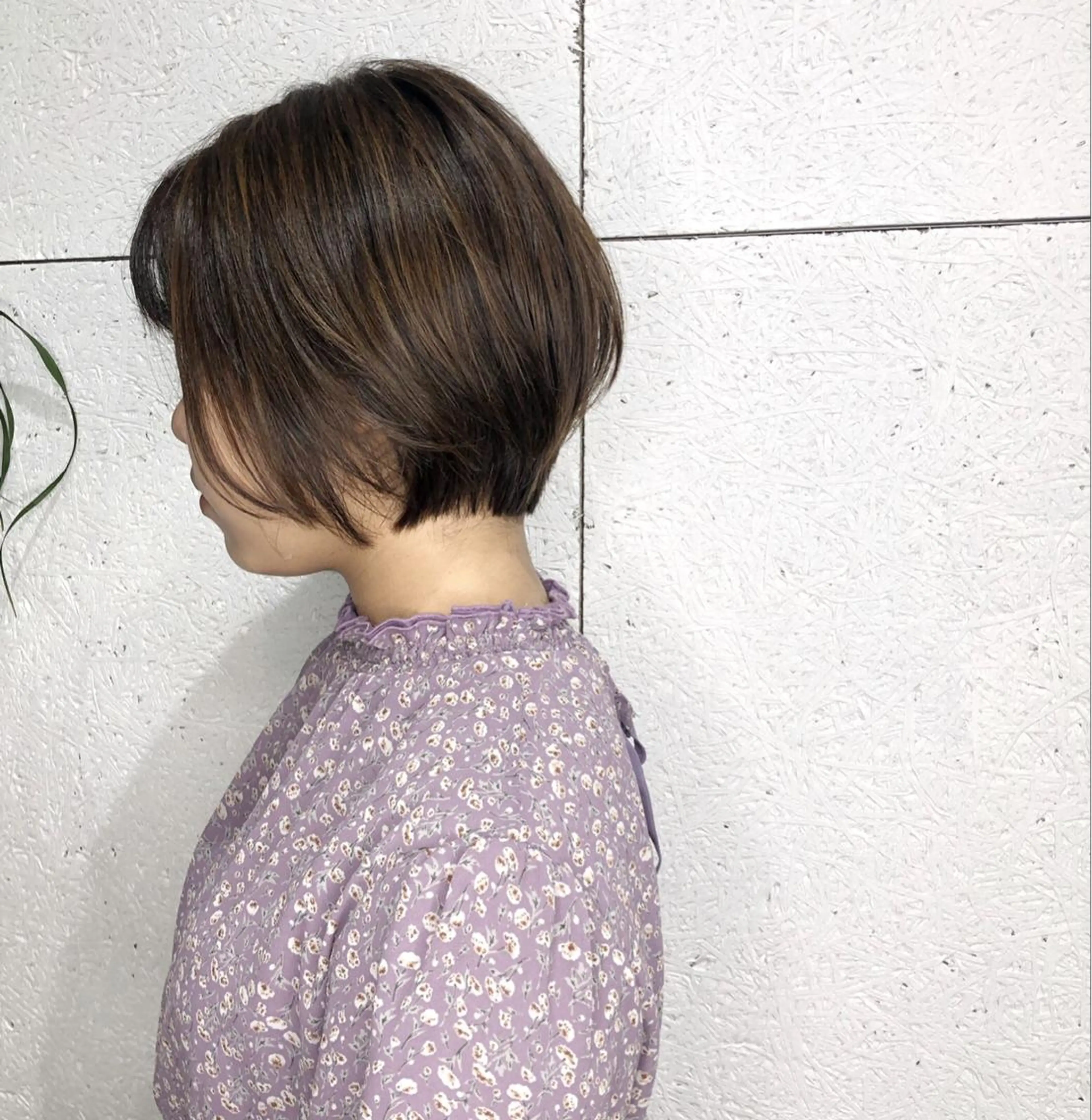 ショート カラー ショートボブ ハイライトカラー ボブ ハイライト ショートヘア カット ヘアカラー トリートメント 中山 天地のヘアスタイル