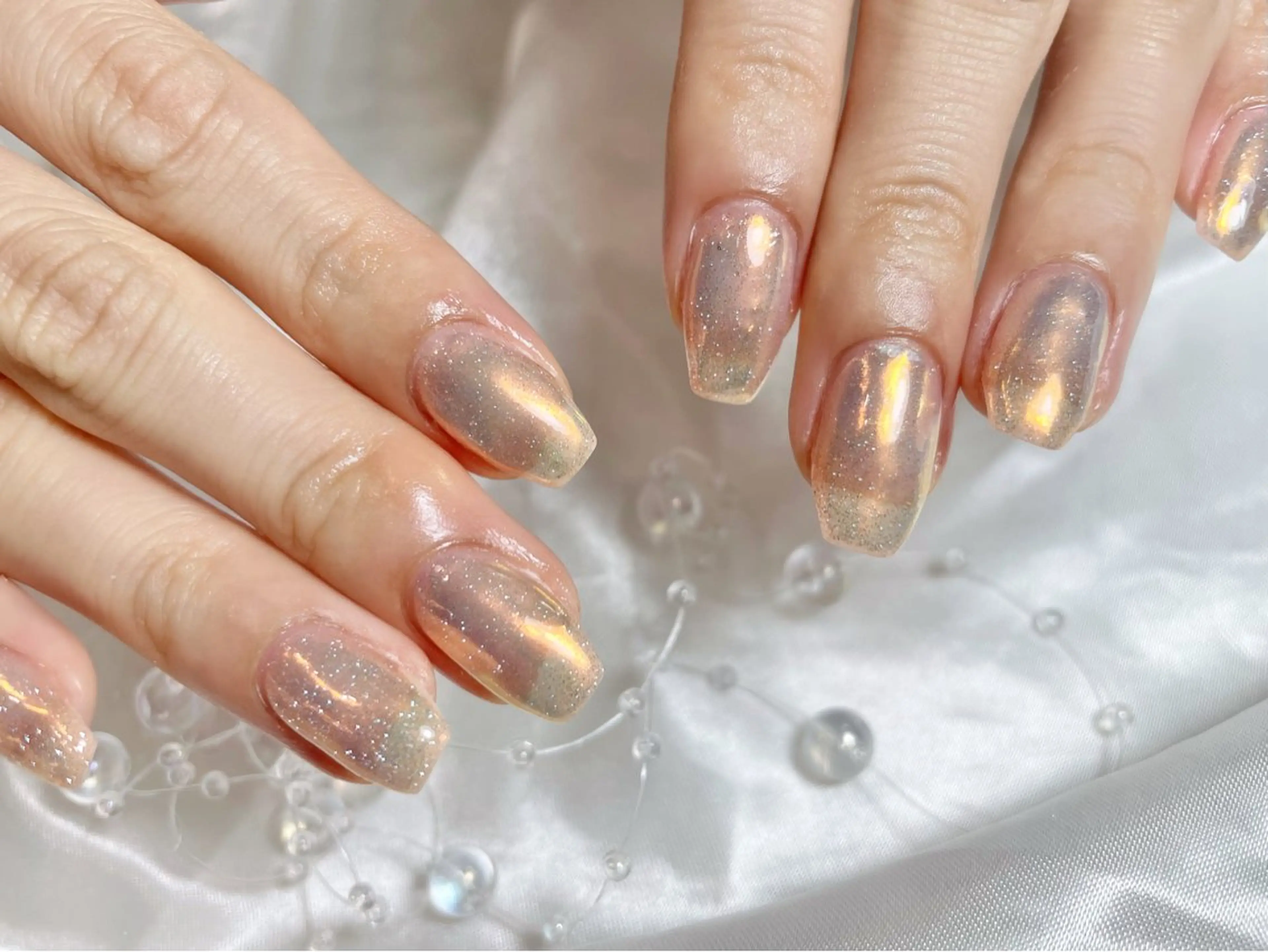 うるうるミラーネイル🩷オフ込み❣️の写真
