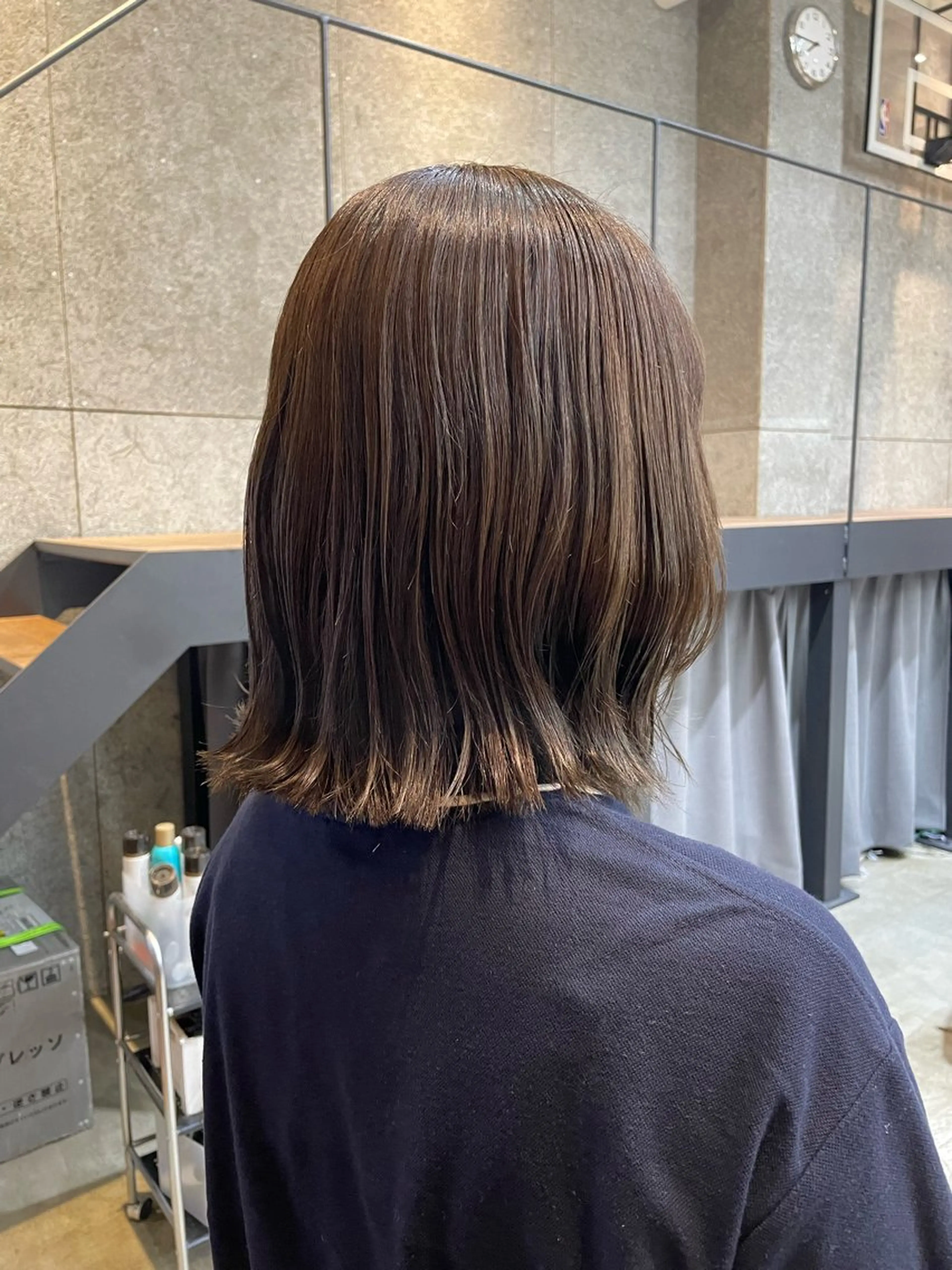 セミロング カラー ヘアカラー トリートメント 🍋髪質改善× 透明感カラー ジュリのヘアスタイル