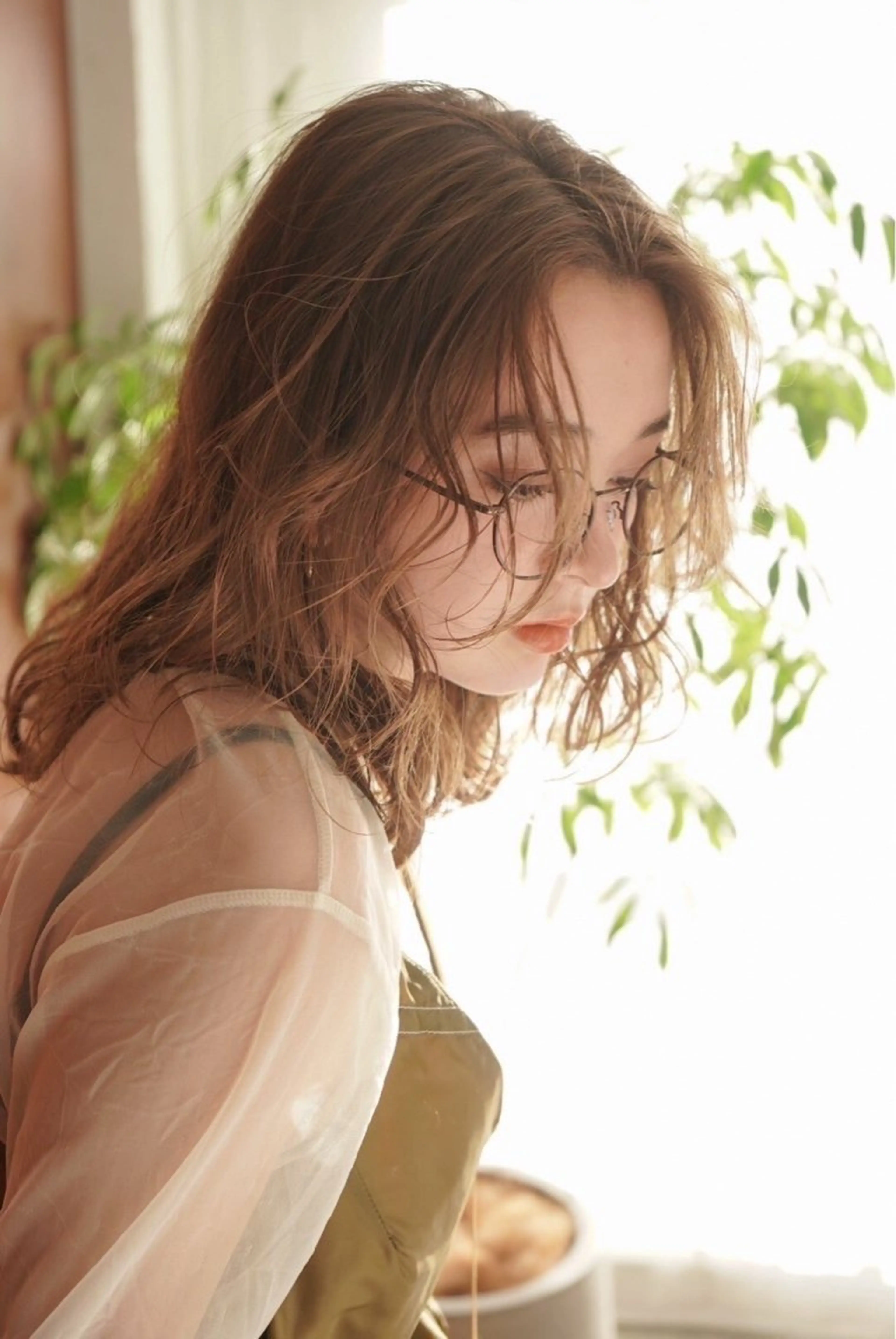 セミロング 小山 水綺のヘアスタイル