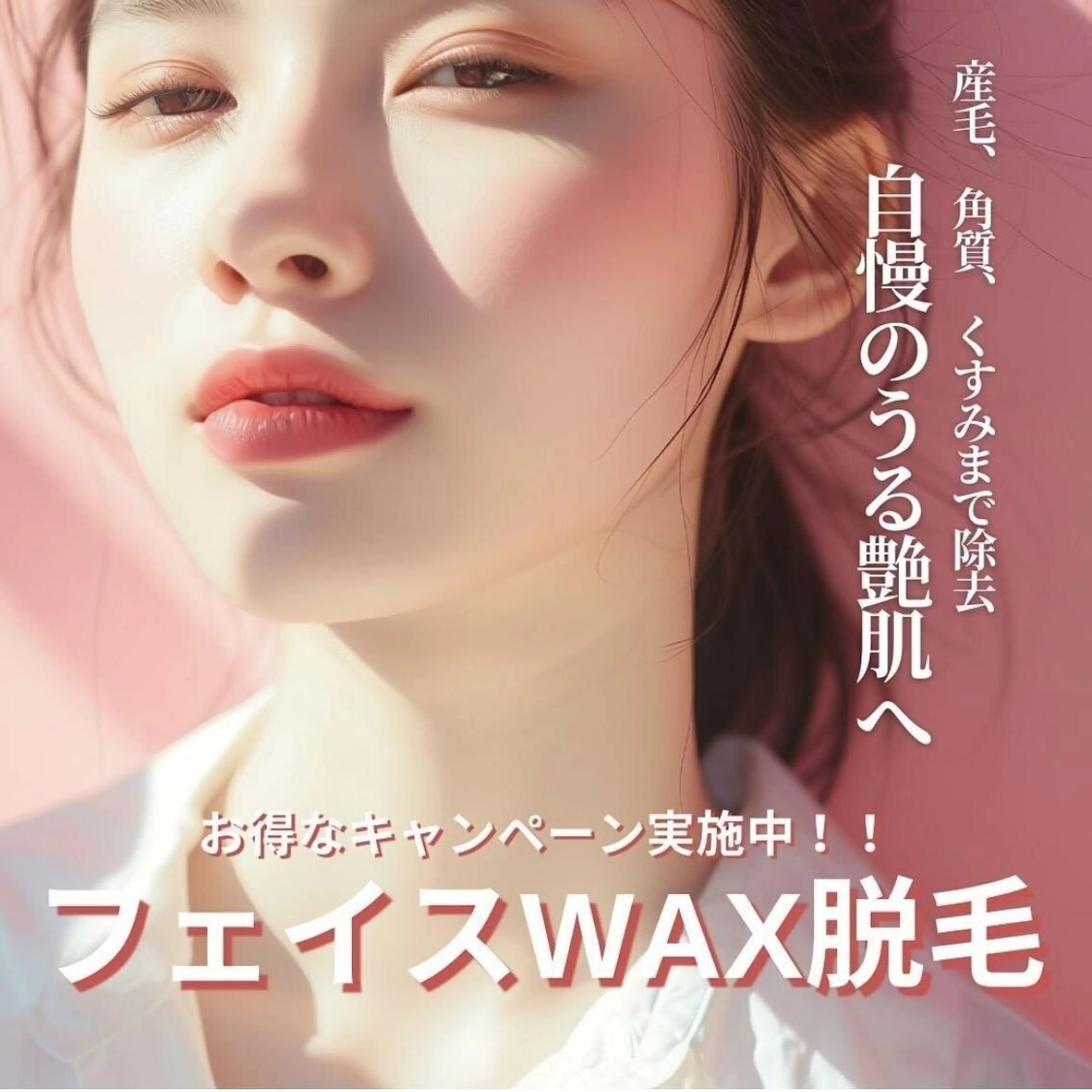【艶☆肌】フェイスWAX★化粧ノリUP♪角質・産毛除去！お顔ツルツル♪の写真